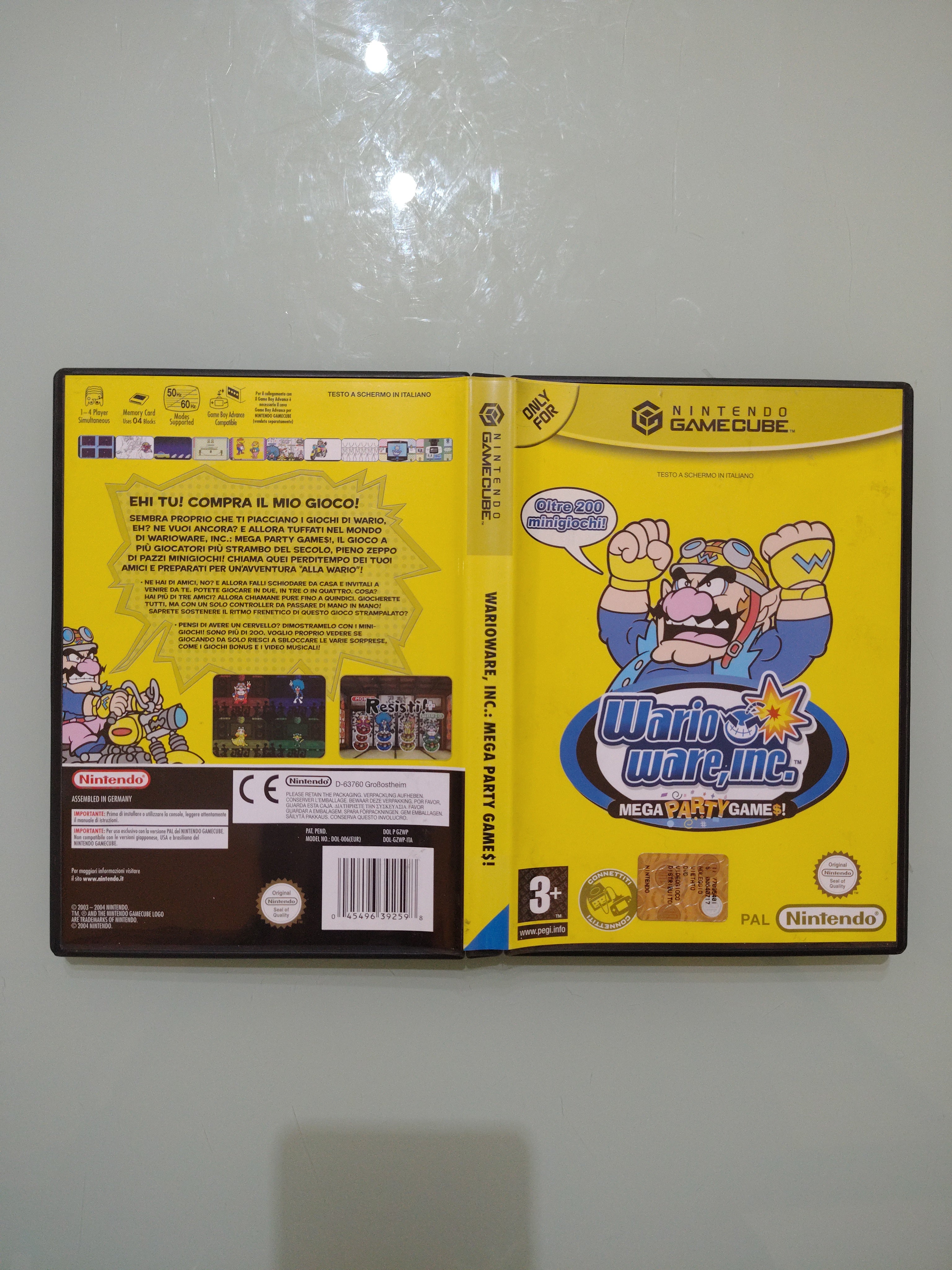 WARIOWARE INC. MEGA PARTY GAMES 🇮🇹 ITALIANO PAL 🔥 NINTENDO GAMECUBE COMPLETO