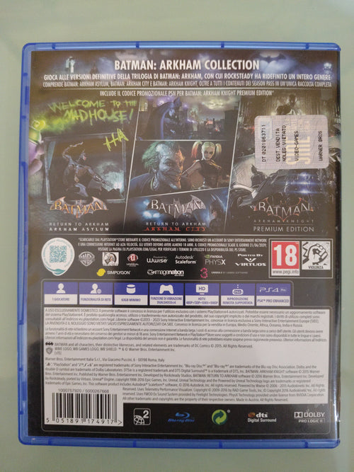 Batman Arkham Collection  Italiano Trilogia Completa