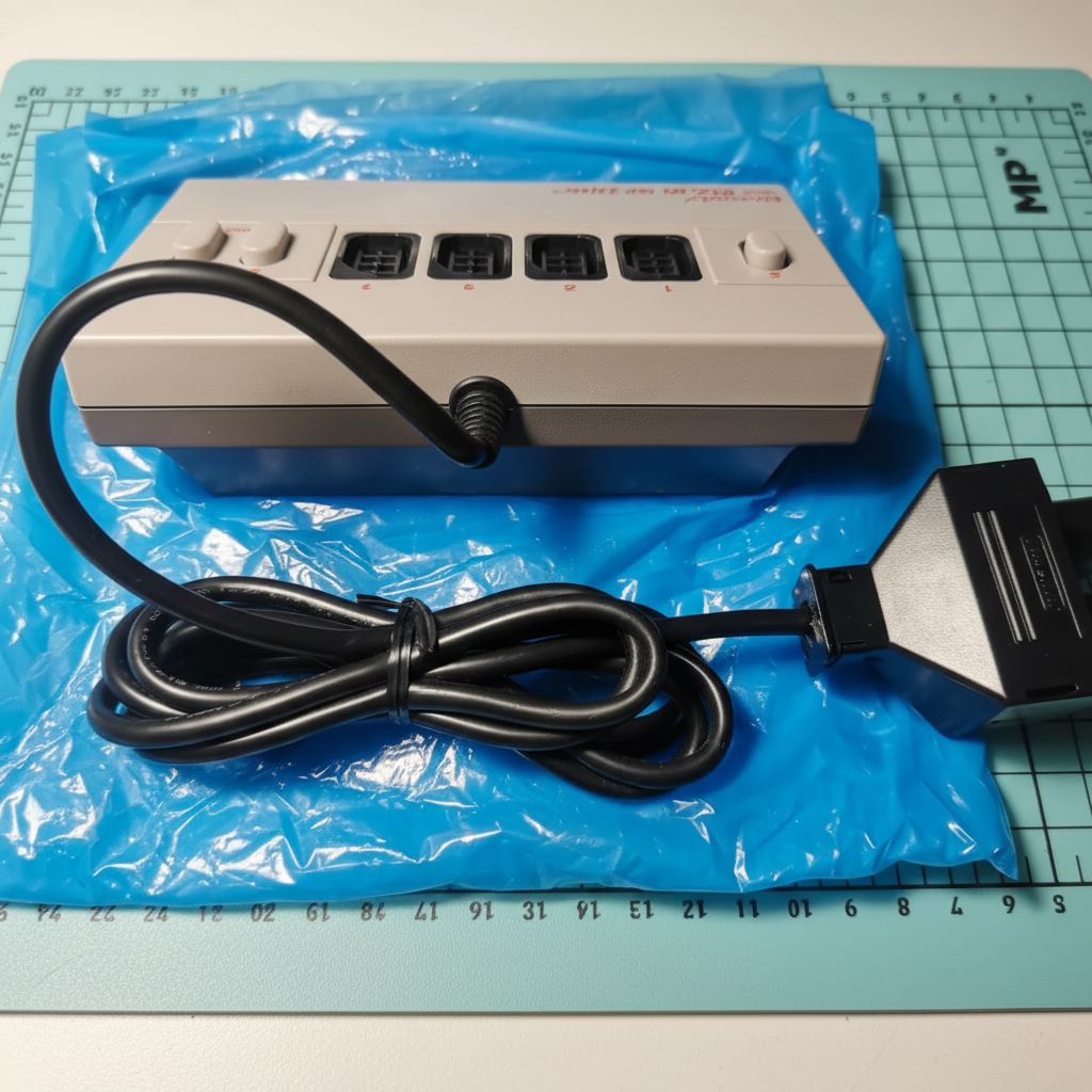 MULTITAP PAD CONTROLLER GAMEPAD JOYPAD NINTENDO NES ORIGINALE