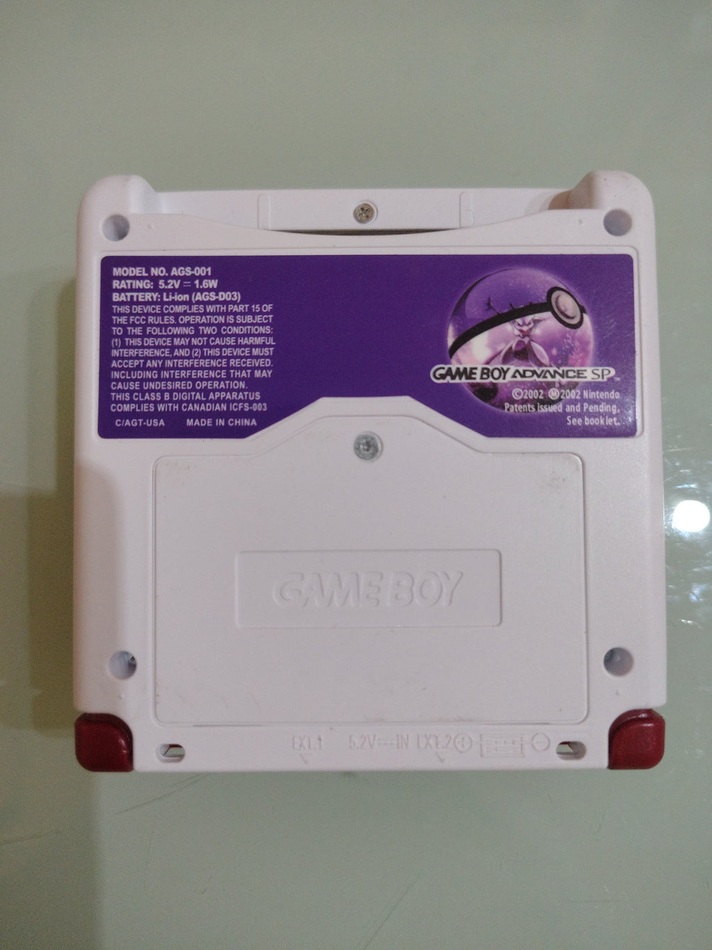 Game boy advance sp custom versione Pokemon 001