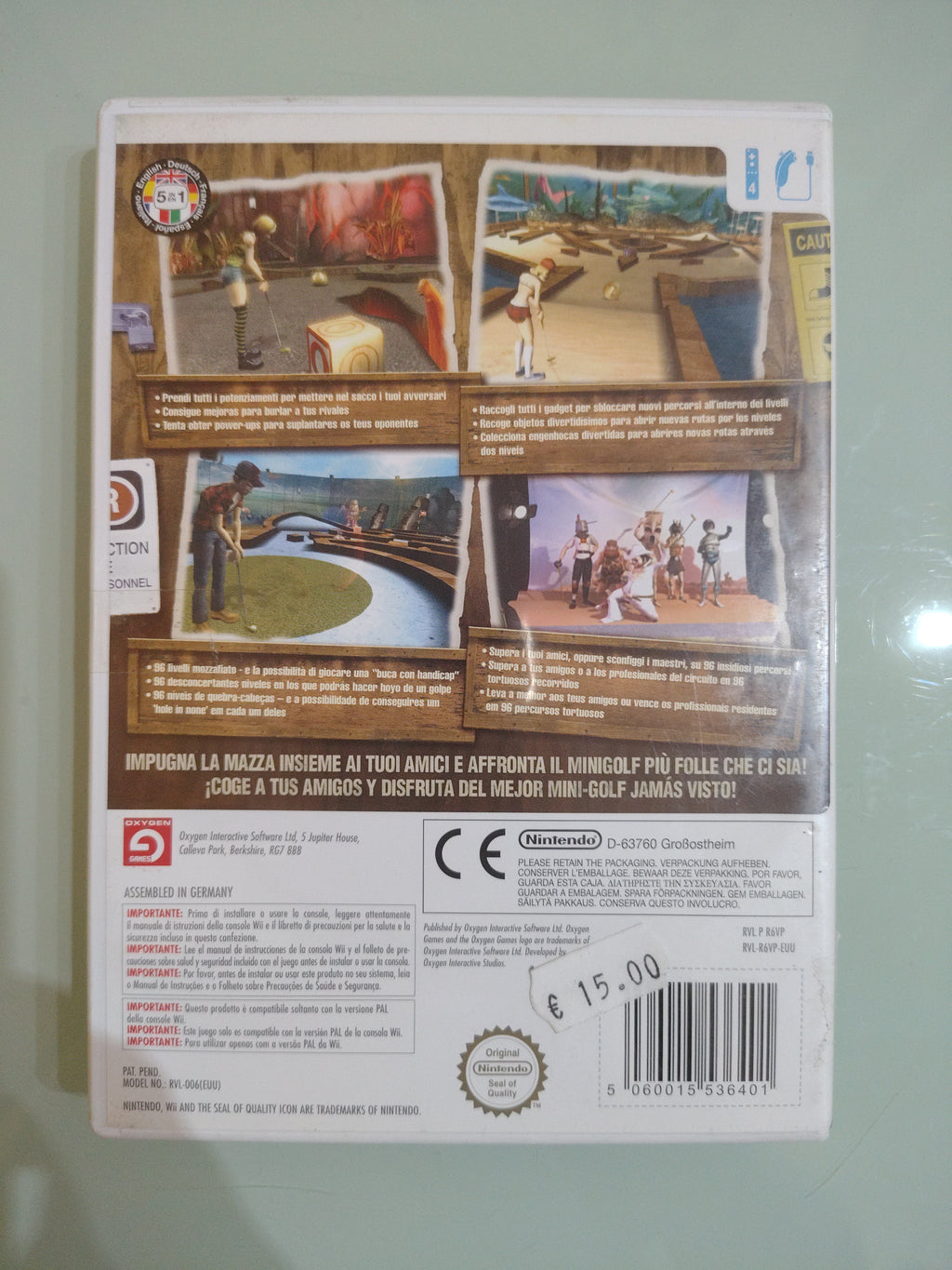 King Of Clubs Nintendo WII OXYGEN