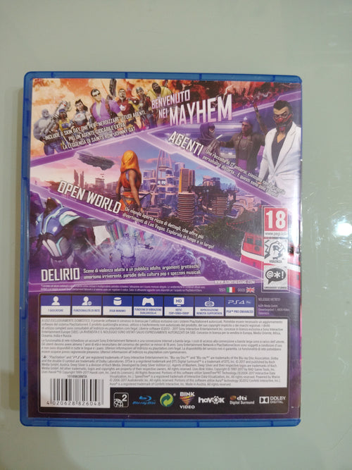 AGENTS OF MAYHEM  PLAYSTATION 4 GIOCO USATO PER DI DA X AZIONE COMPLETO