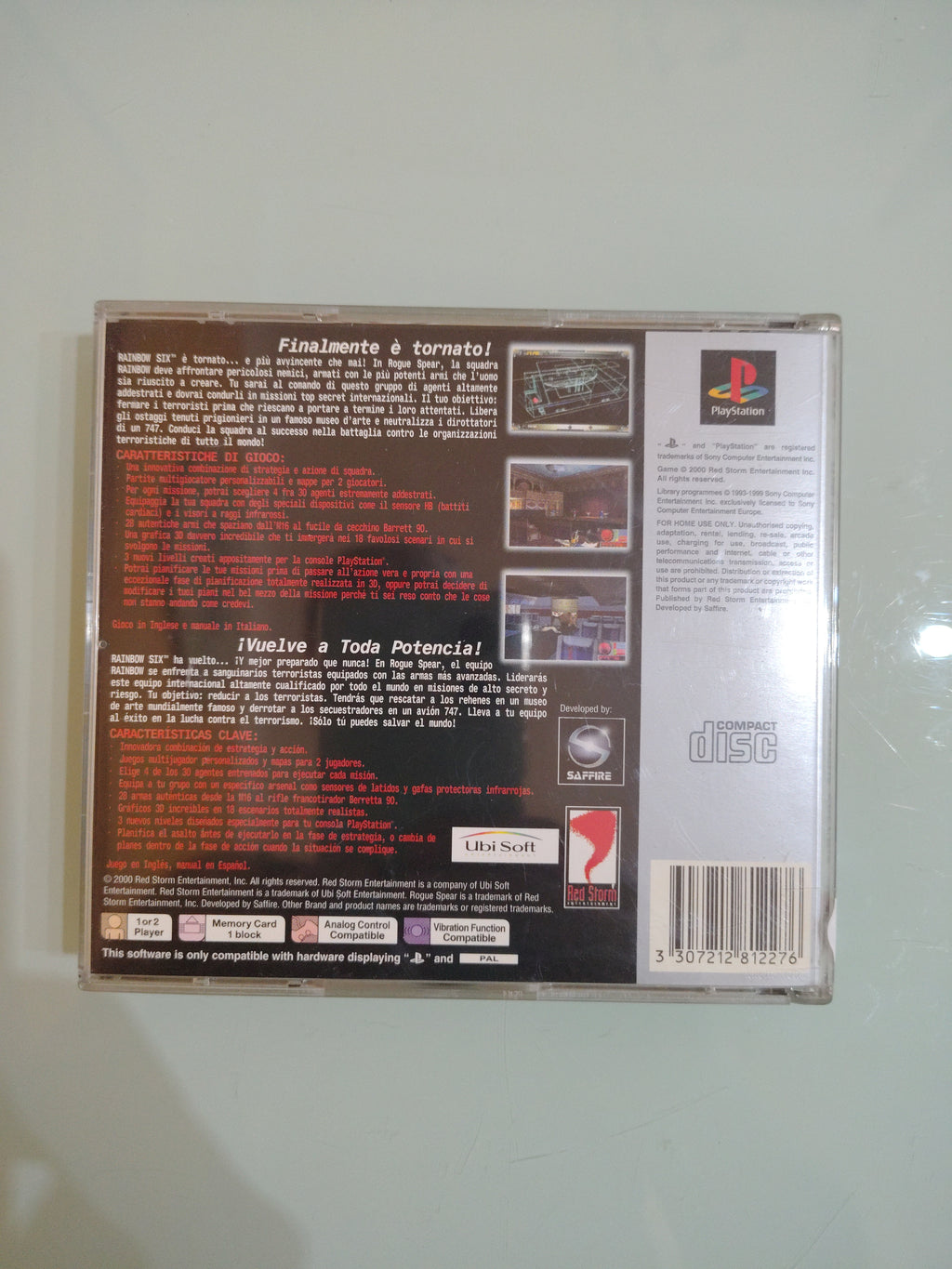 Tom Clancy's Rainbow Six Rogue Spear GIOCO PS1 VERSIONE ITALIANA