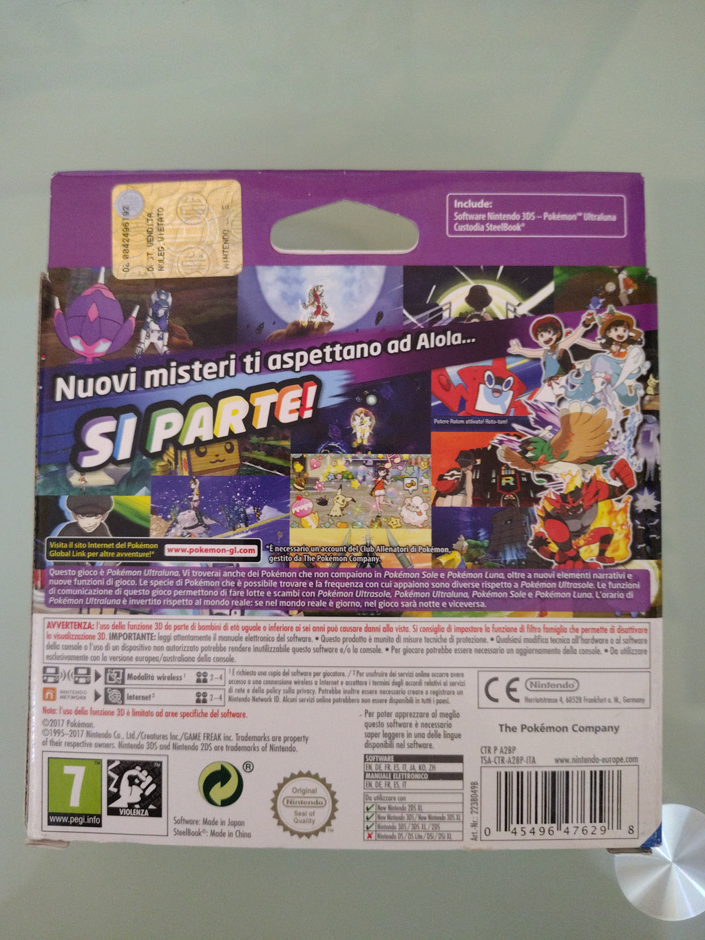 POKEMON ULTRALUNA EDIZIONE LIMITATA VON STEELBOOK..