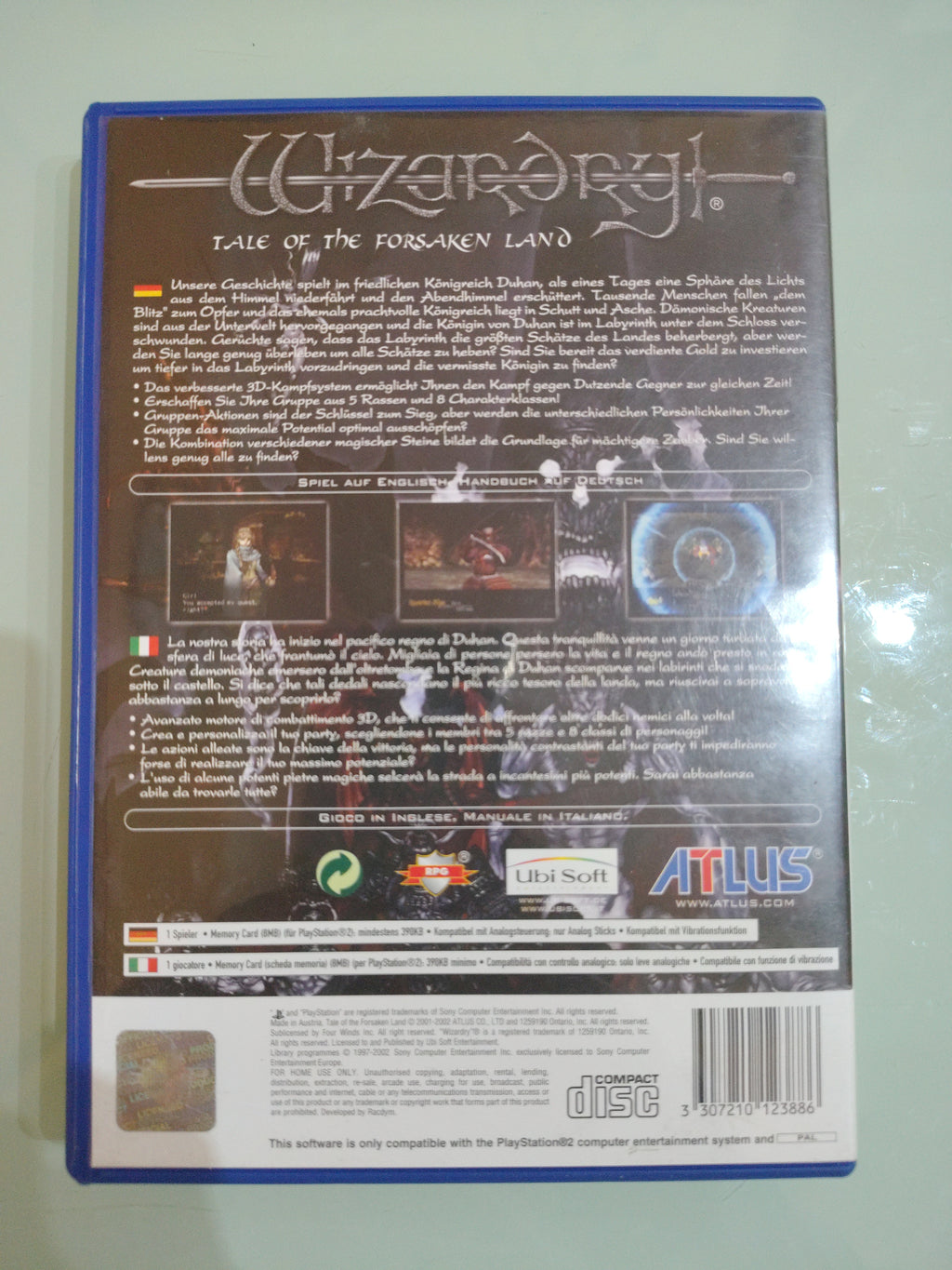 WIZARDRY tale of the FORSAKEN Land PAL ita RARO