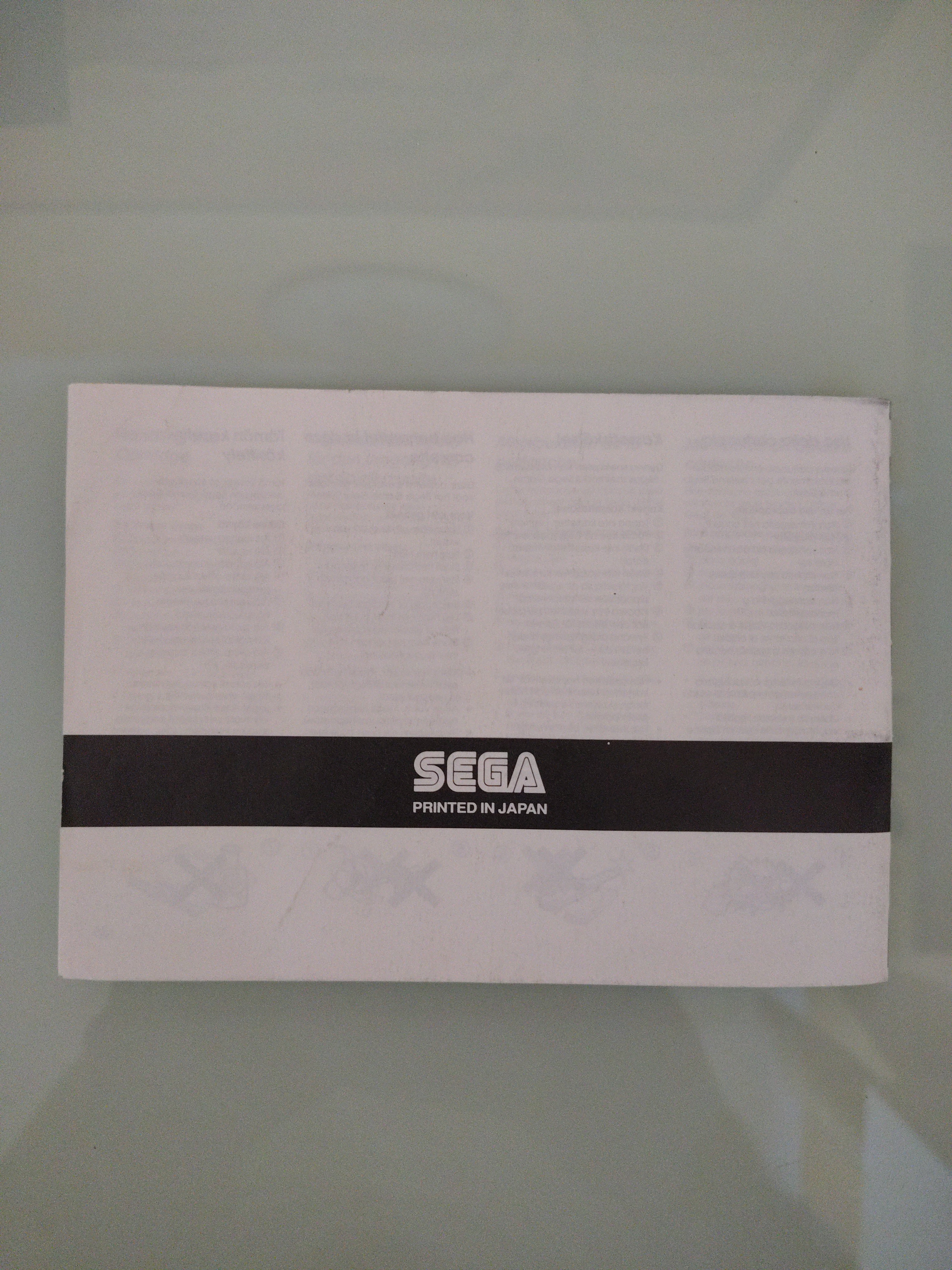 OutRun Sega Game Gear ( manuale )