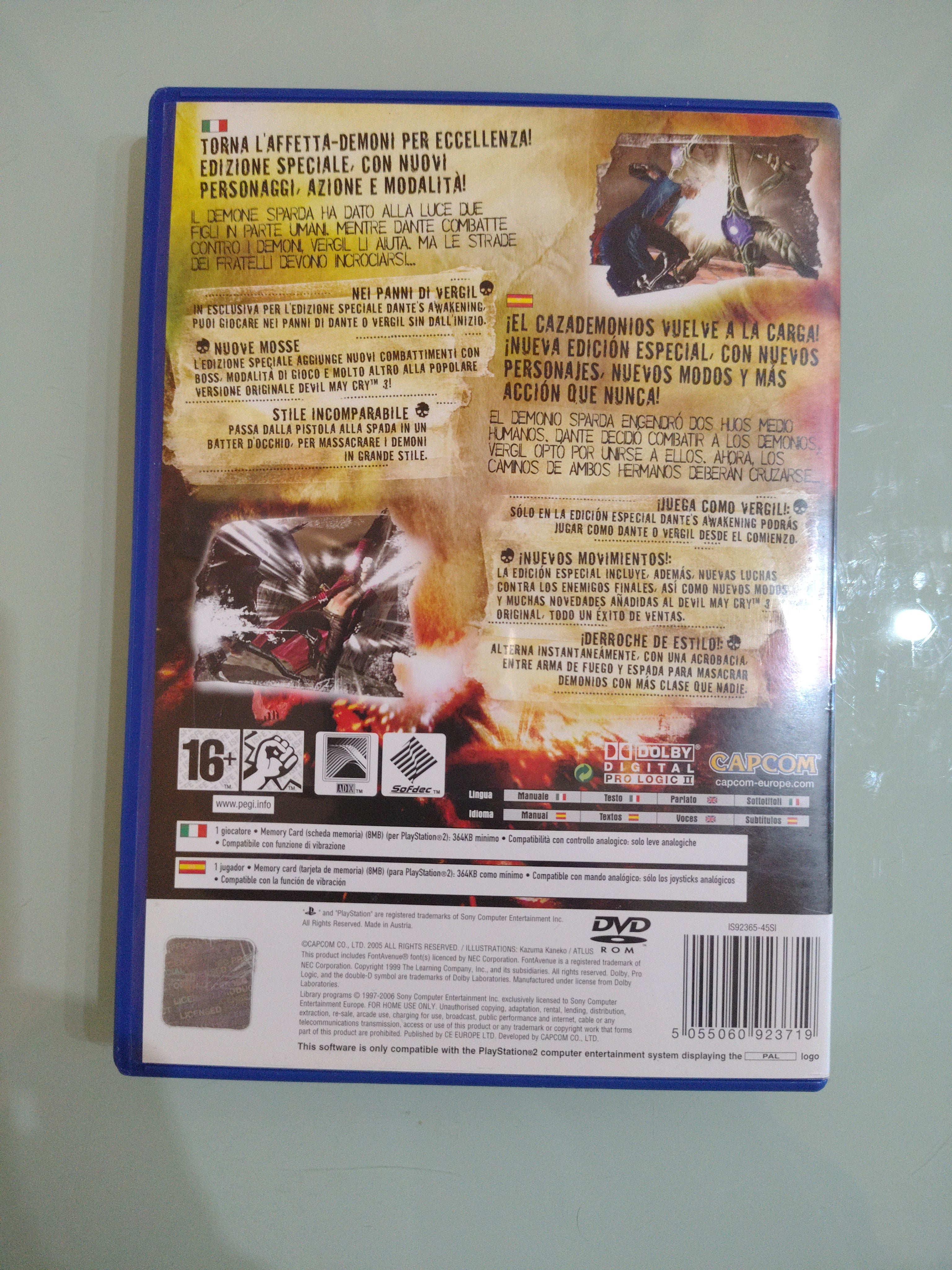 DEVIL MAY CRY 3 DANTE'S AWAKENING SPECIAL EDITION PAL ITA