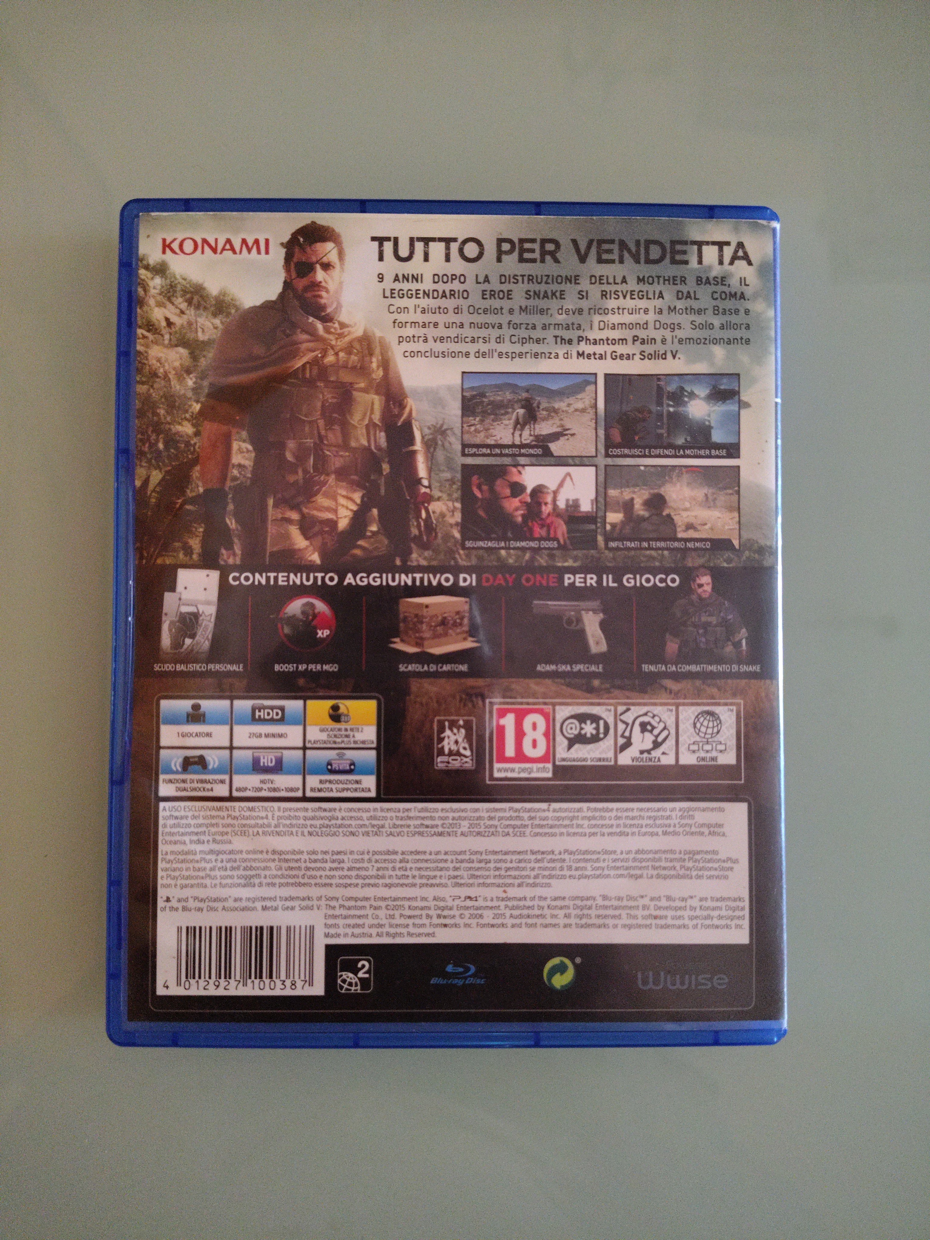 Metal Gear Solid V - The Phantom Pain - PS4 - PlayStation 4 - PAL