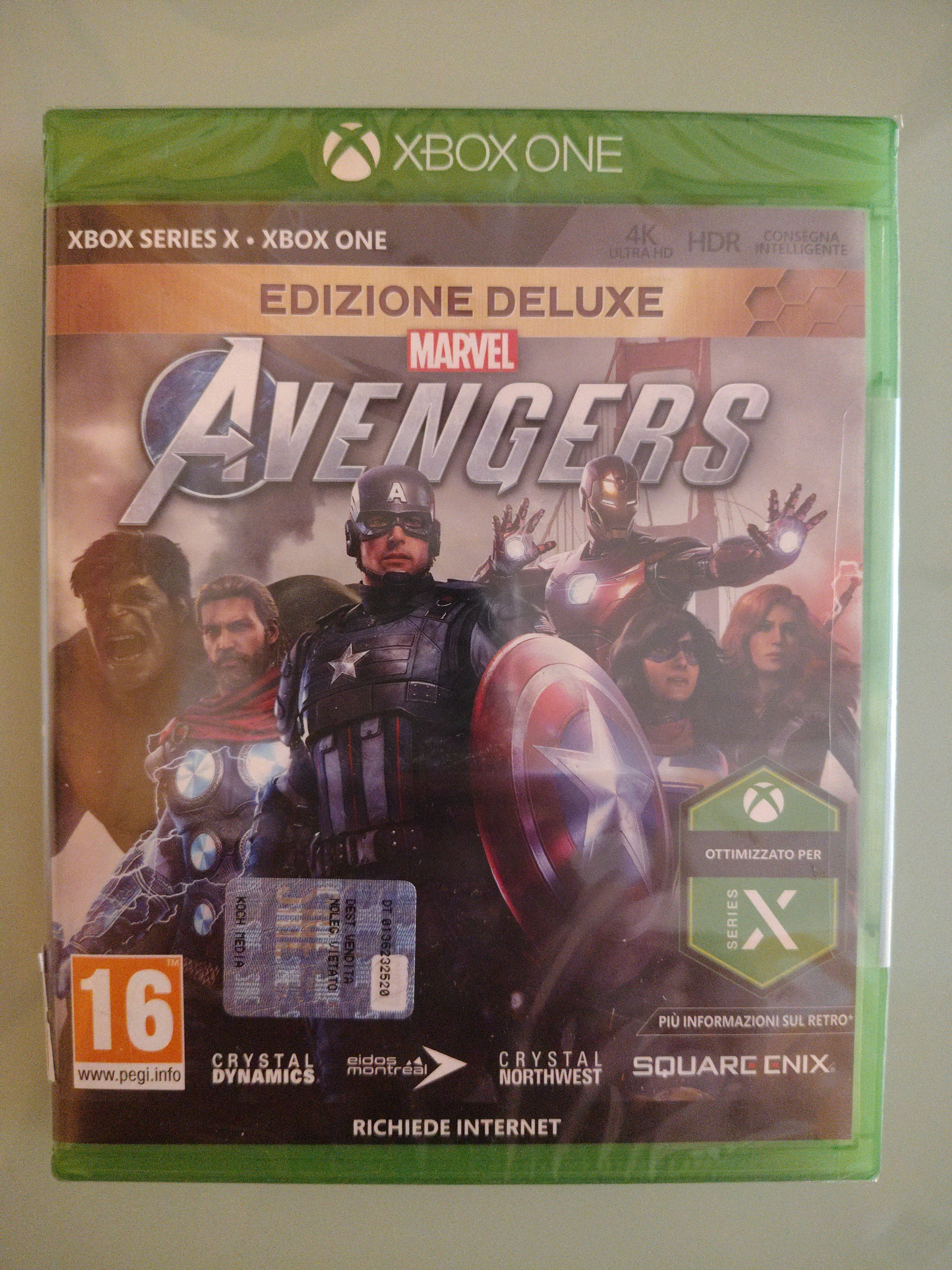 MARVEL AVENGERS EDIZIONE DE LUXE XBOX ONE  nuovo