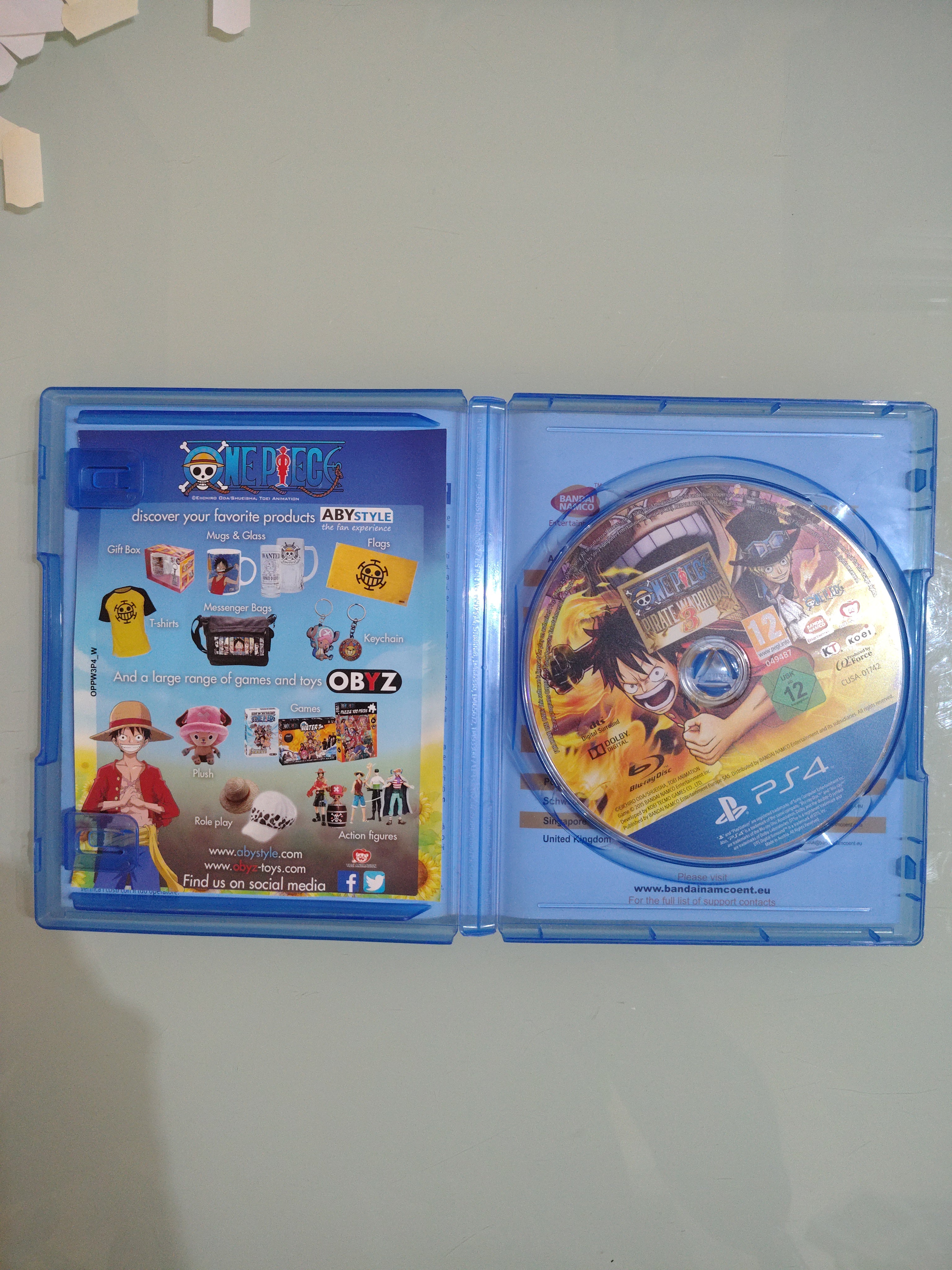 ONE PIECE PIRATE WARRIOR 3 - SONY PS4 - PAL