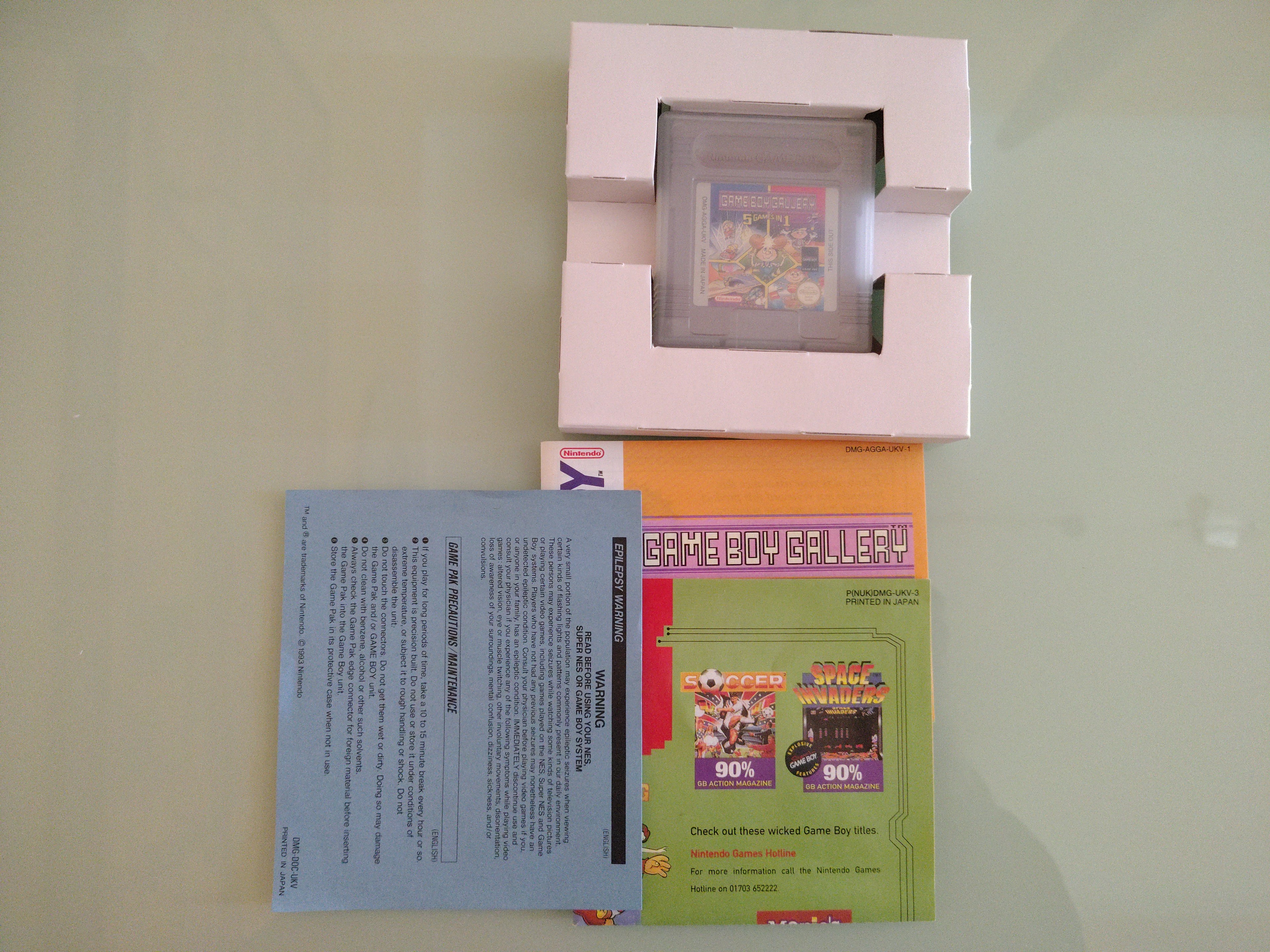 Game boy gallery 5 games in 1