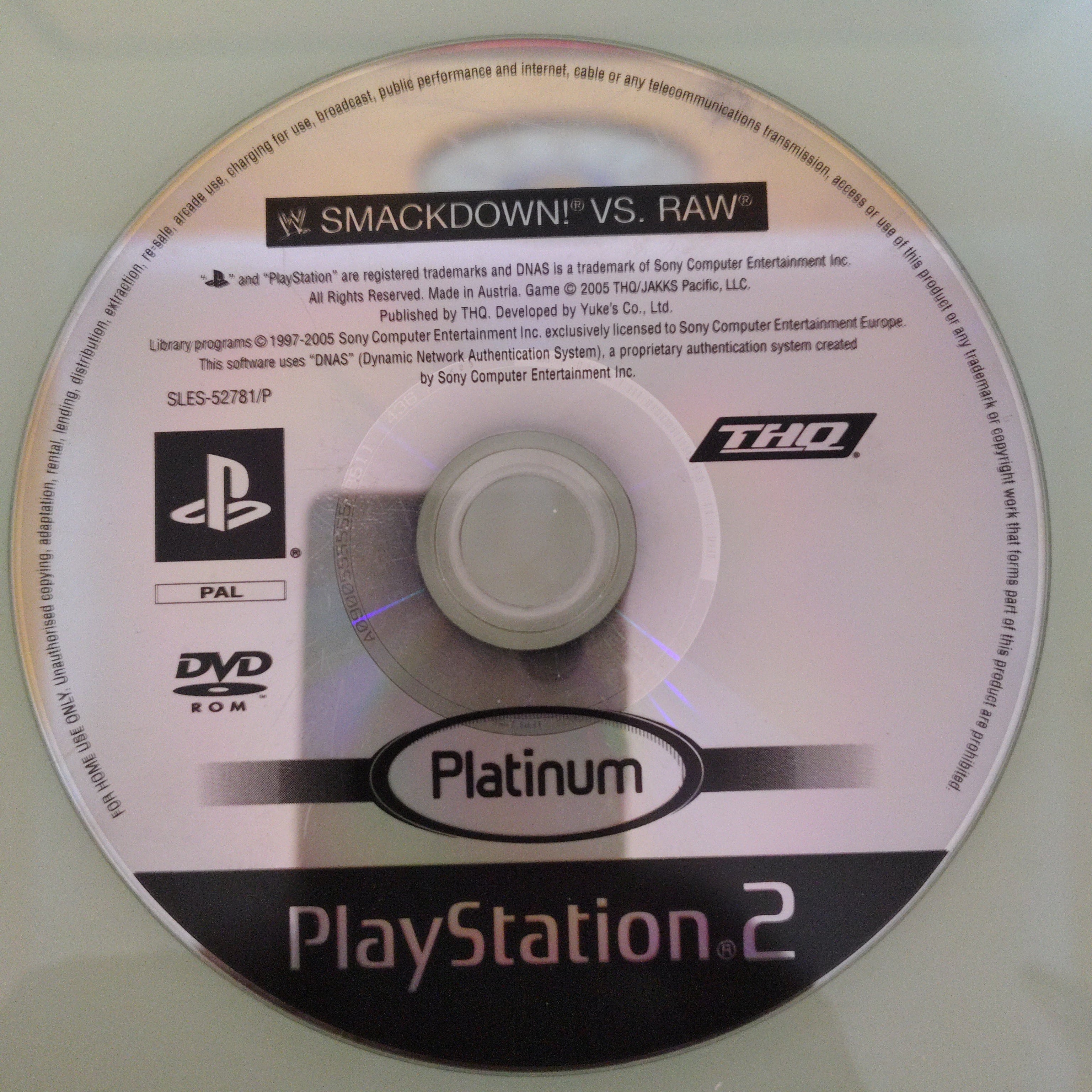 Smackdown VS Raw ( solo disco)