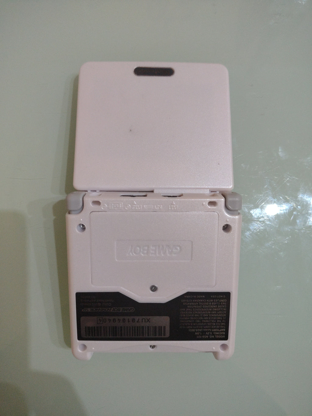 GAME BOY SP BIANCO PERLATO CUSTOM AGS 101 RETROILLUMINATO