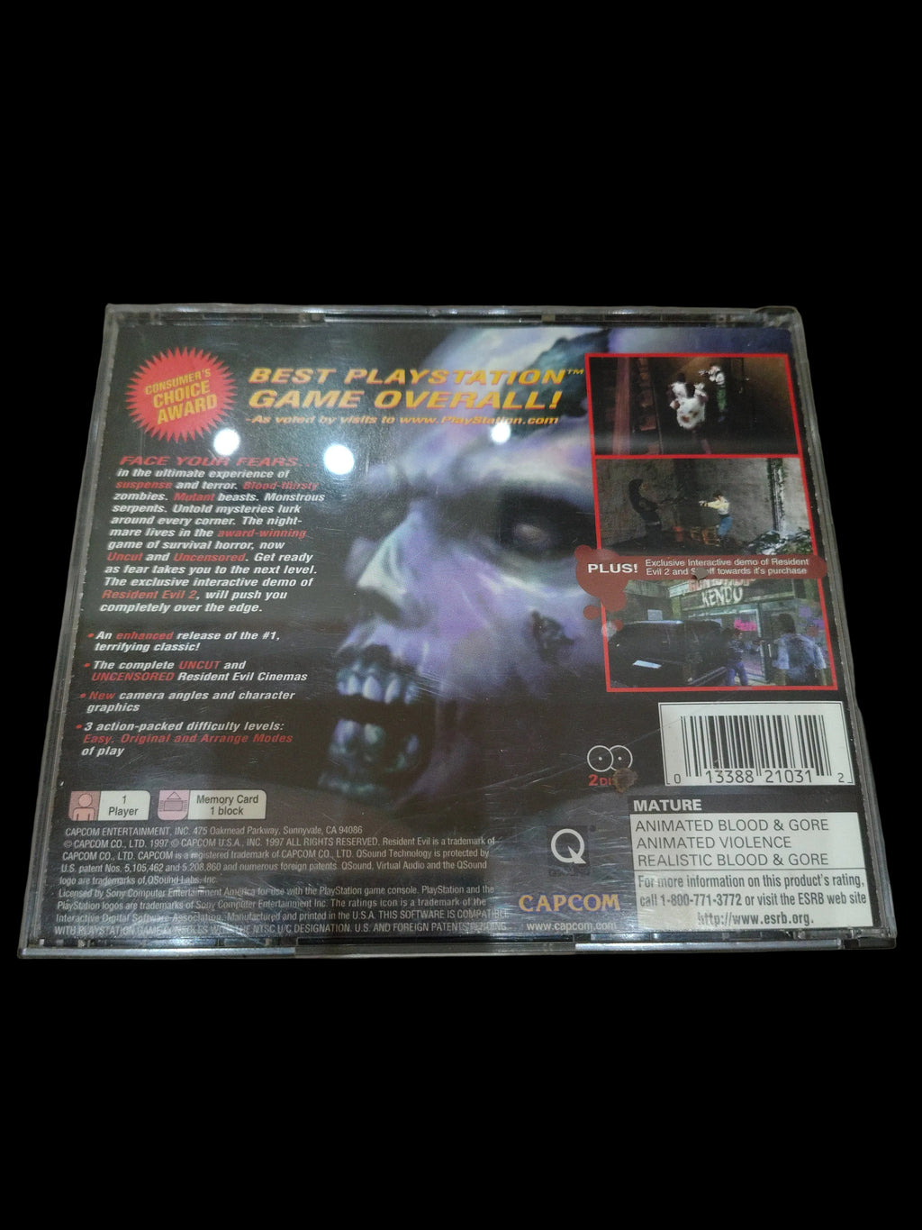 RESIDENT EVIL DIRECTOR'S CUT (NTSC USA)