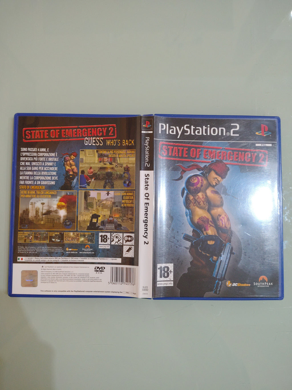 STATE OF EMERGENCY 2 PS2 ITALIANO DA COLLEZIONE RARO COMPLETO