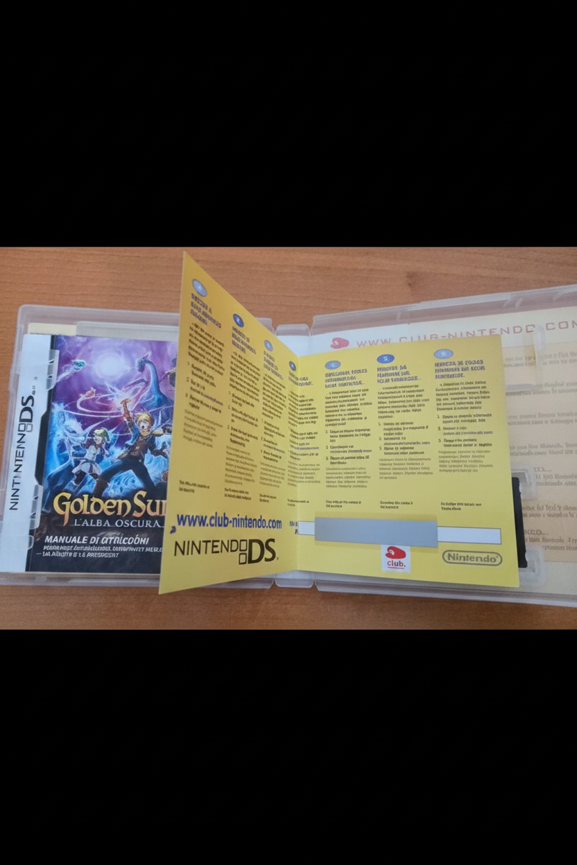 GOLDEN SUN L'ALBA OSCURA  - GIOCO NINTENDO DS PAL ITA COMPLETO DI MAPPA raro