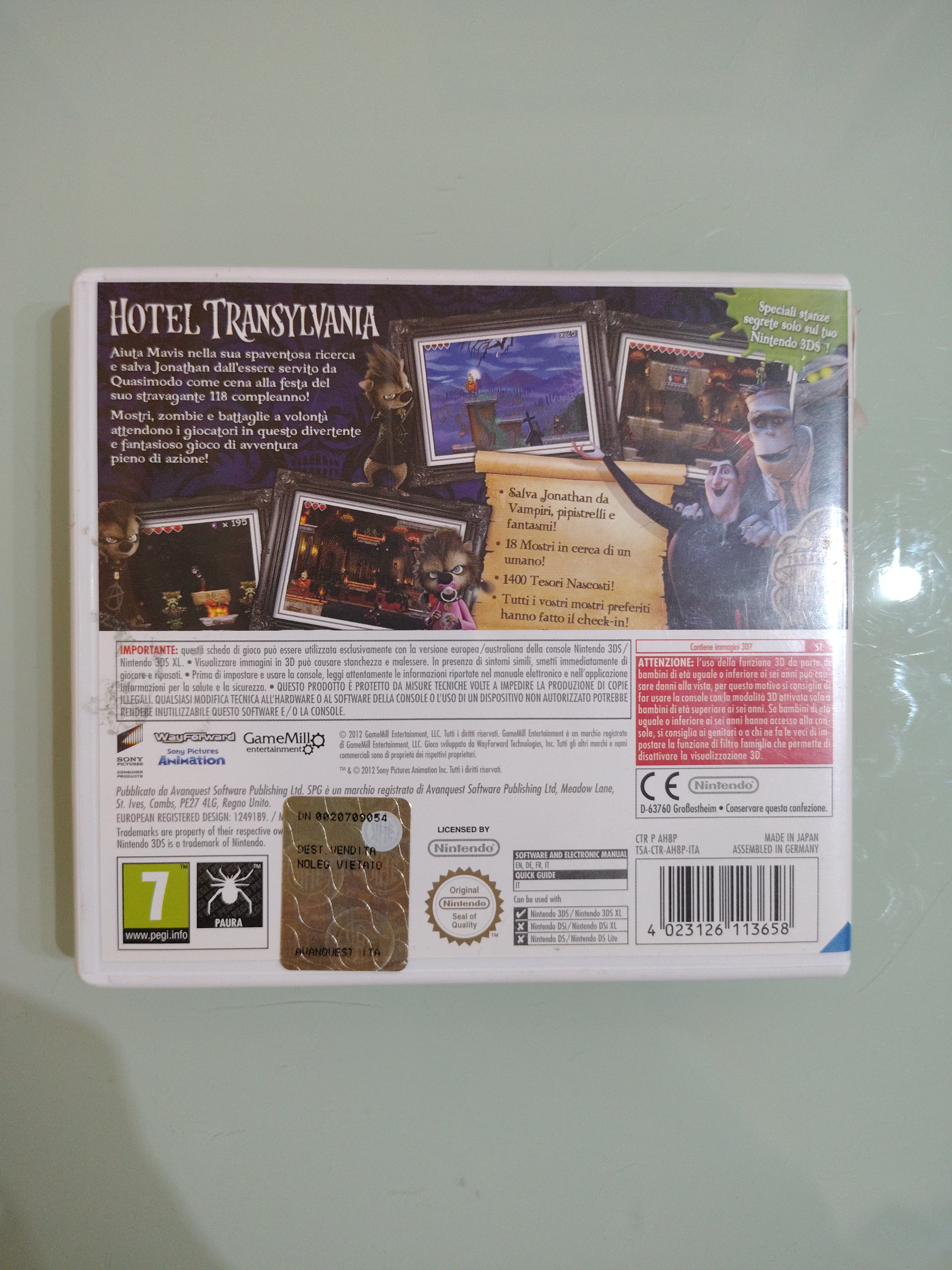 HOTEL TRANSYLVANIA - NINTENDO 3DS  PAL
