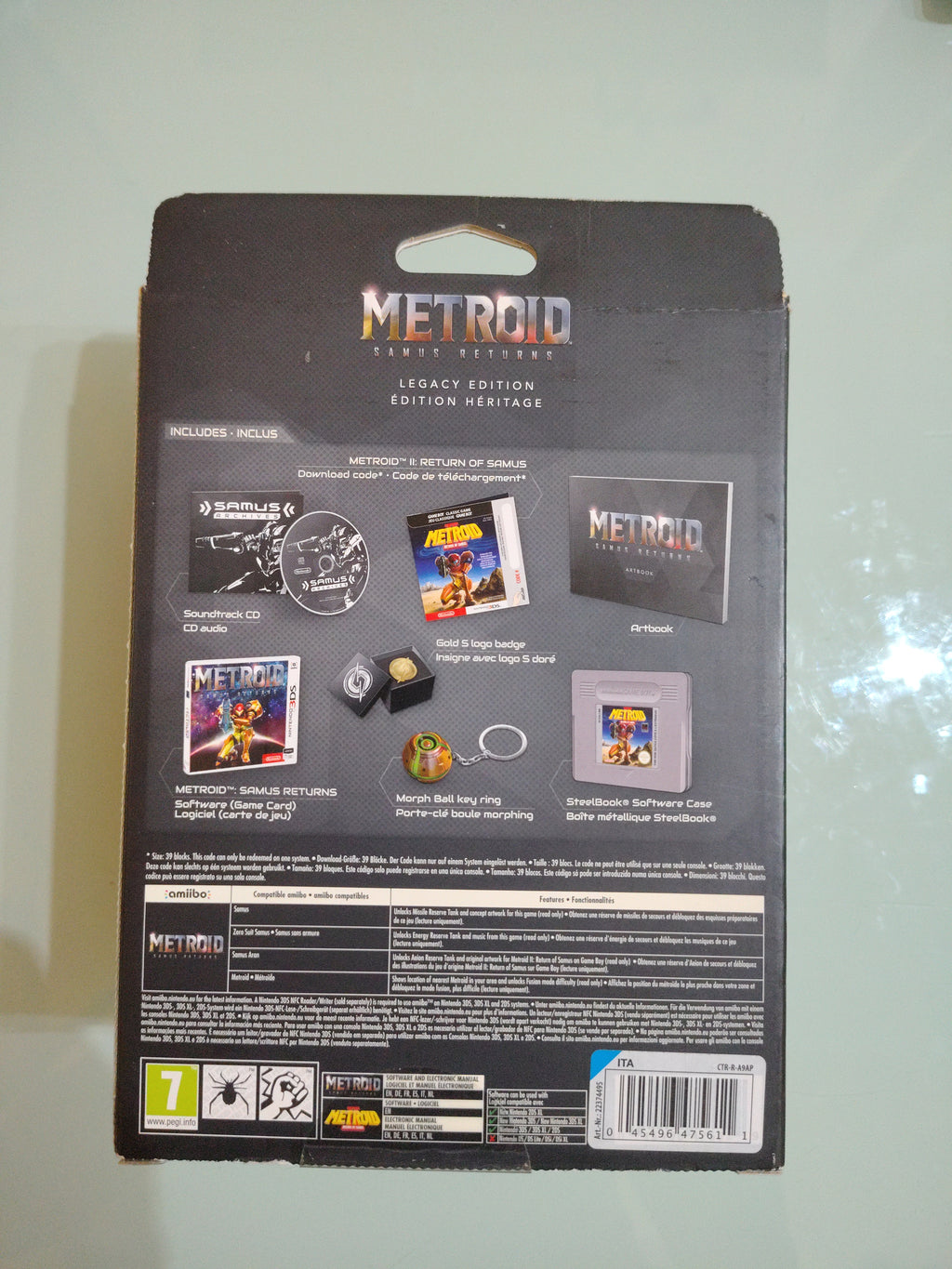 Metroid Samus Returns Legacy Edition (include tutti gli oggetti e i codici da grattare COME NUOVA