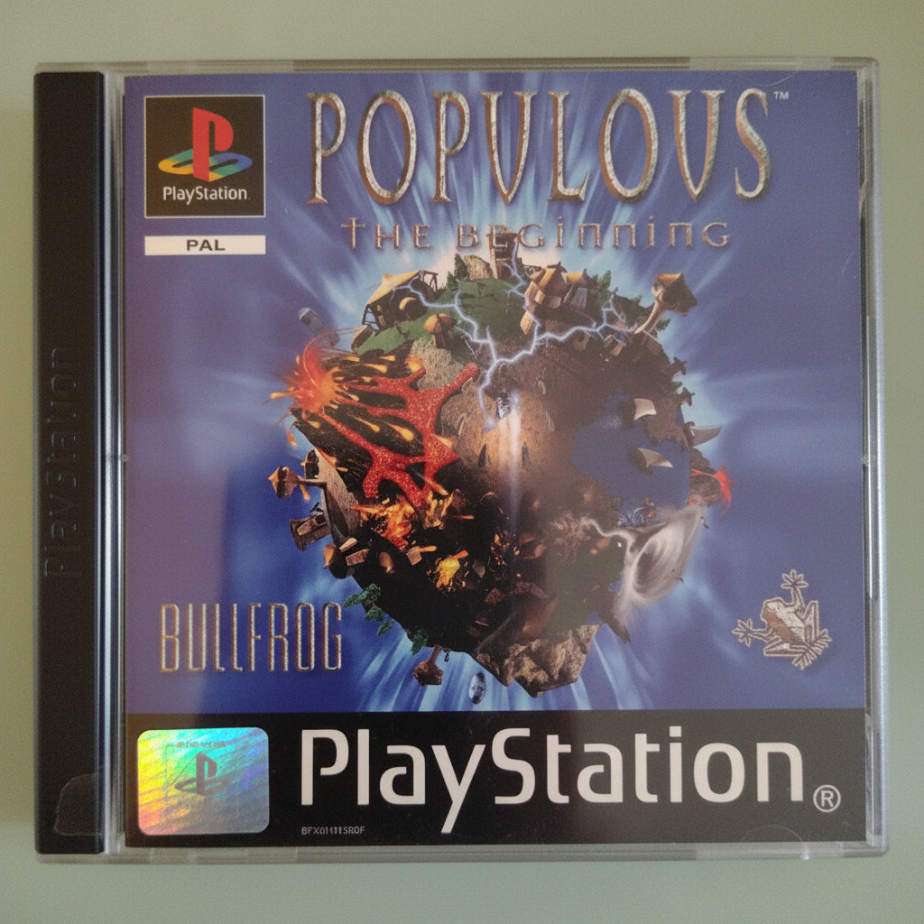 PlayStation 1 POPULOUS THE BEGINNING PS1 Pal