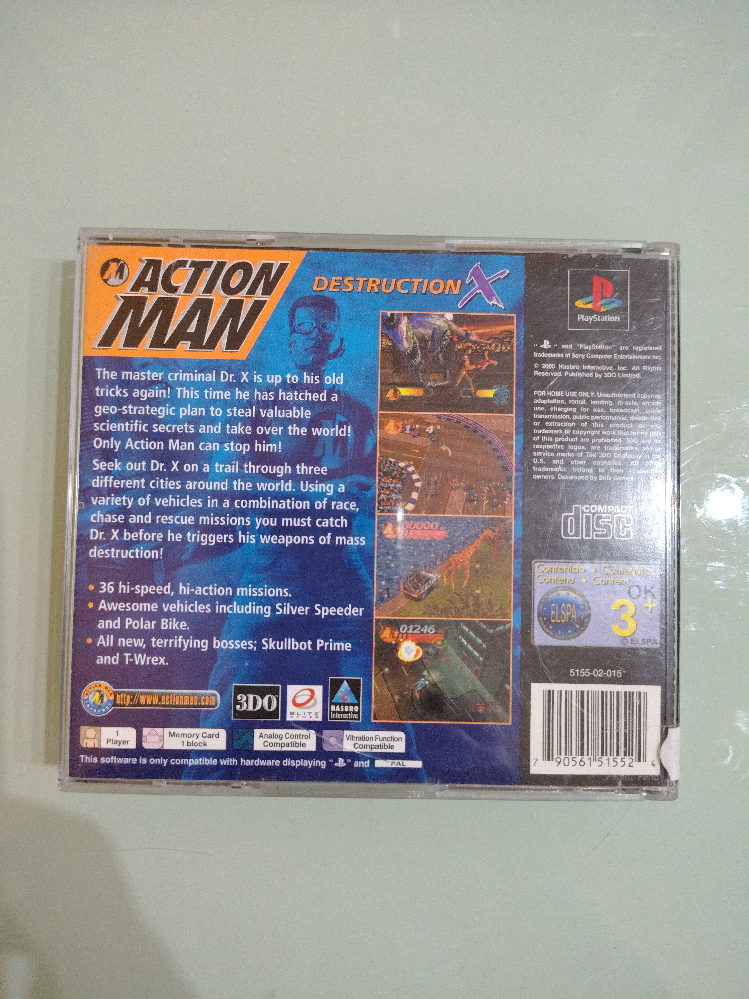 Action Man Destruction X - Sony Playstation PS1 PSX PAL