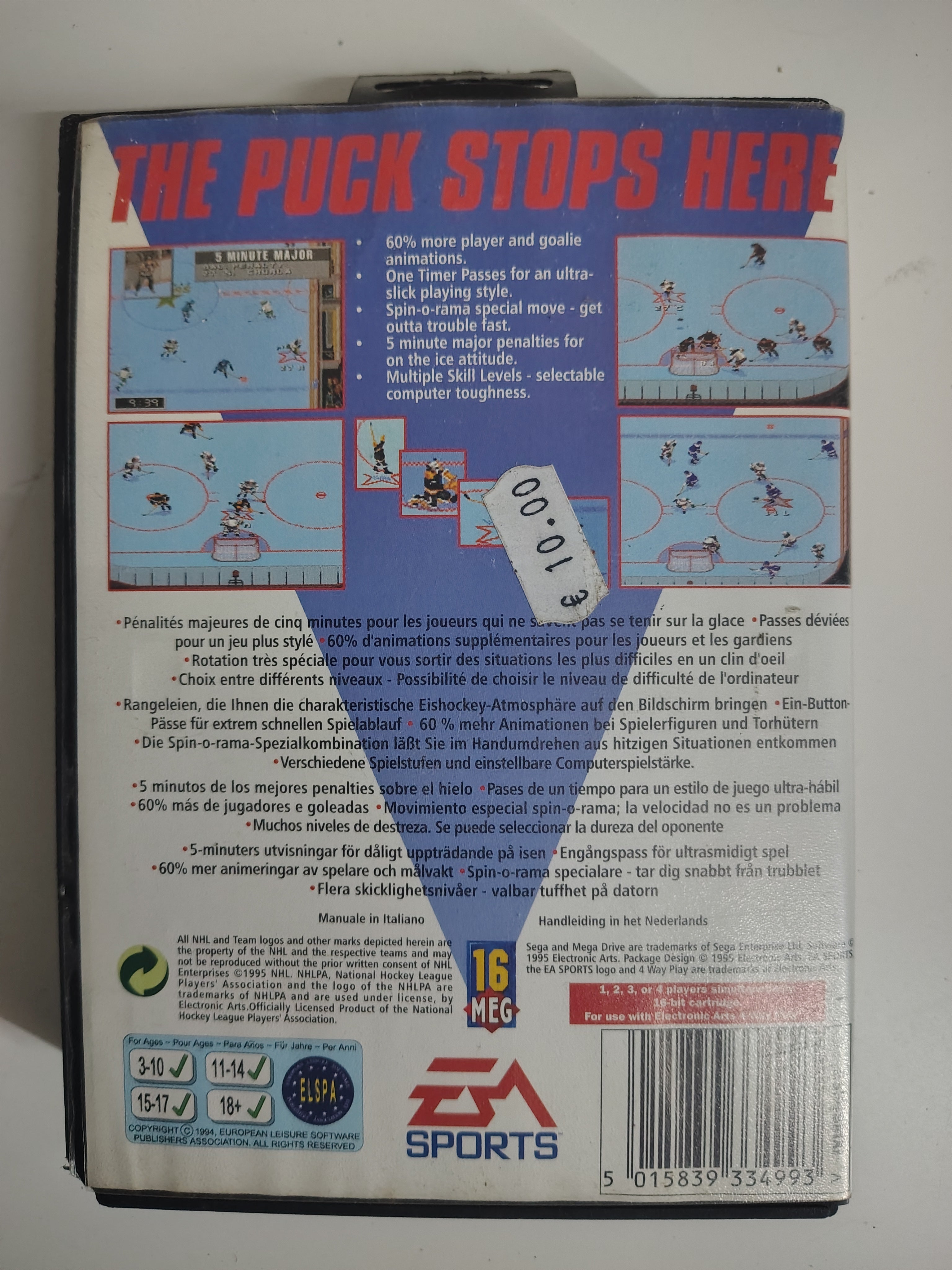 NHL 96 Ea Sports NHLPA