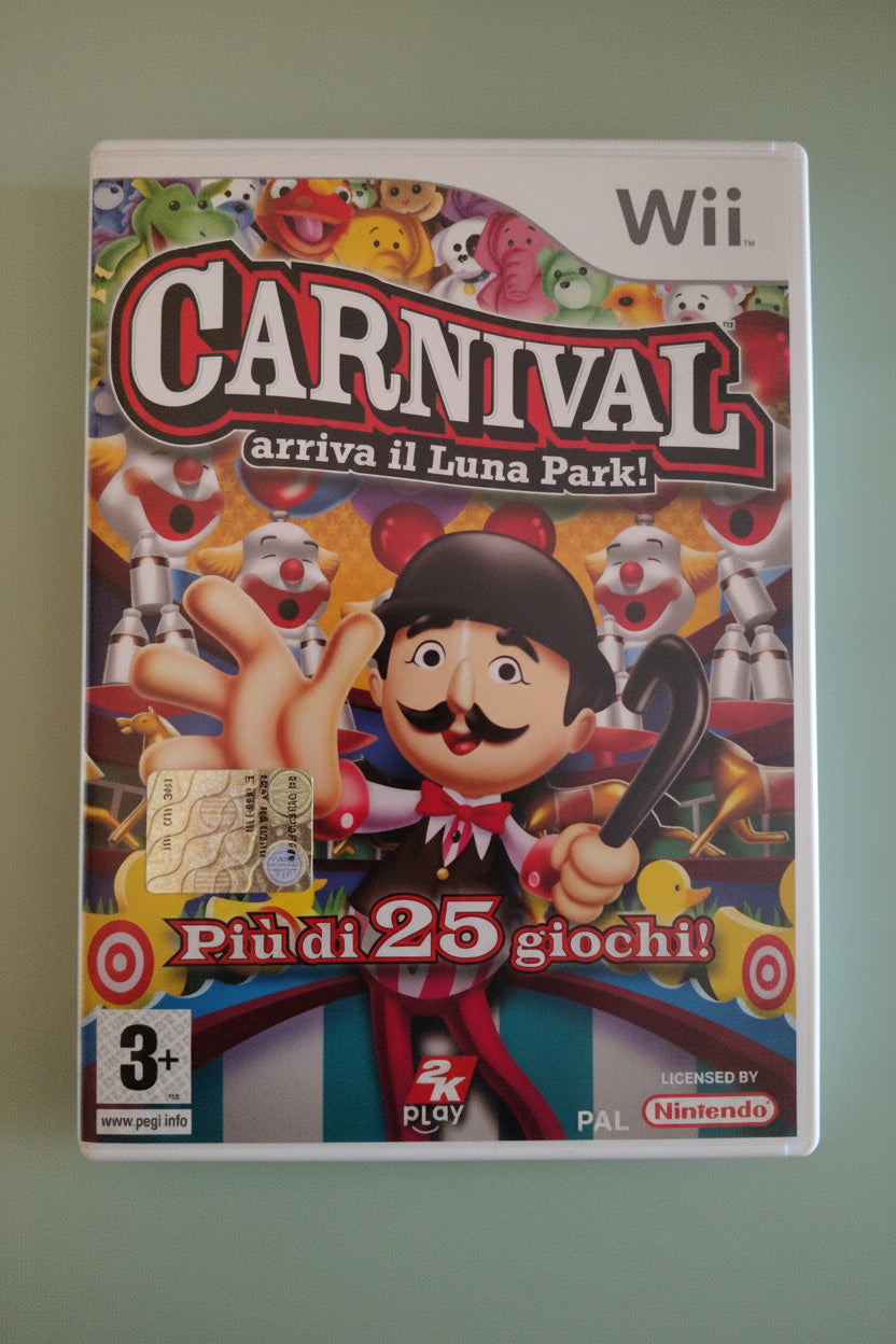 CARNIVAL ARRIVA IL LUNA PARK NINTENDO WII WIIU U PAL ITALIANO ORIGINALE COMPLETO