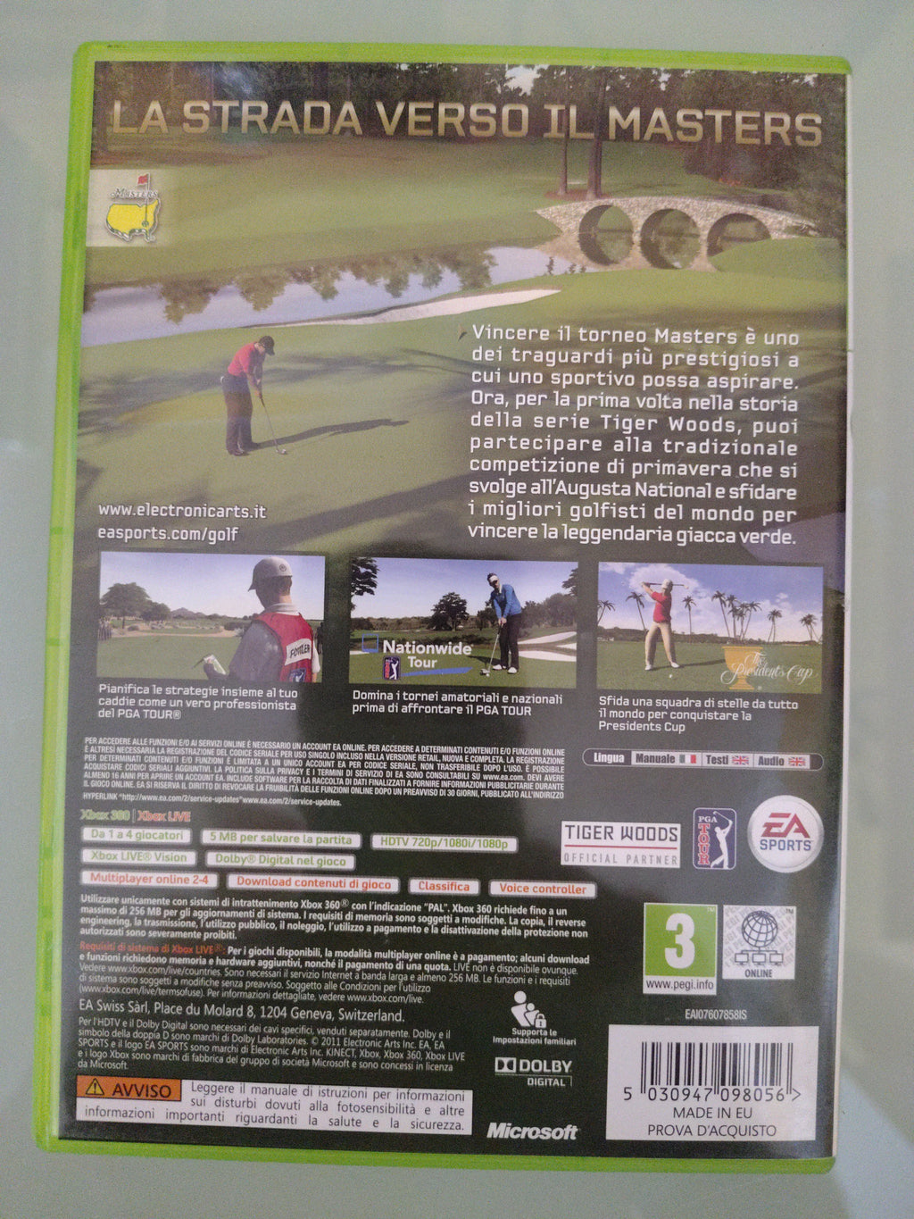 Tiger Woods PGA Tour 12 The Masters pal
