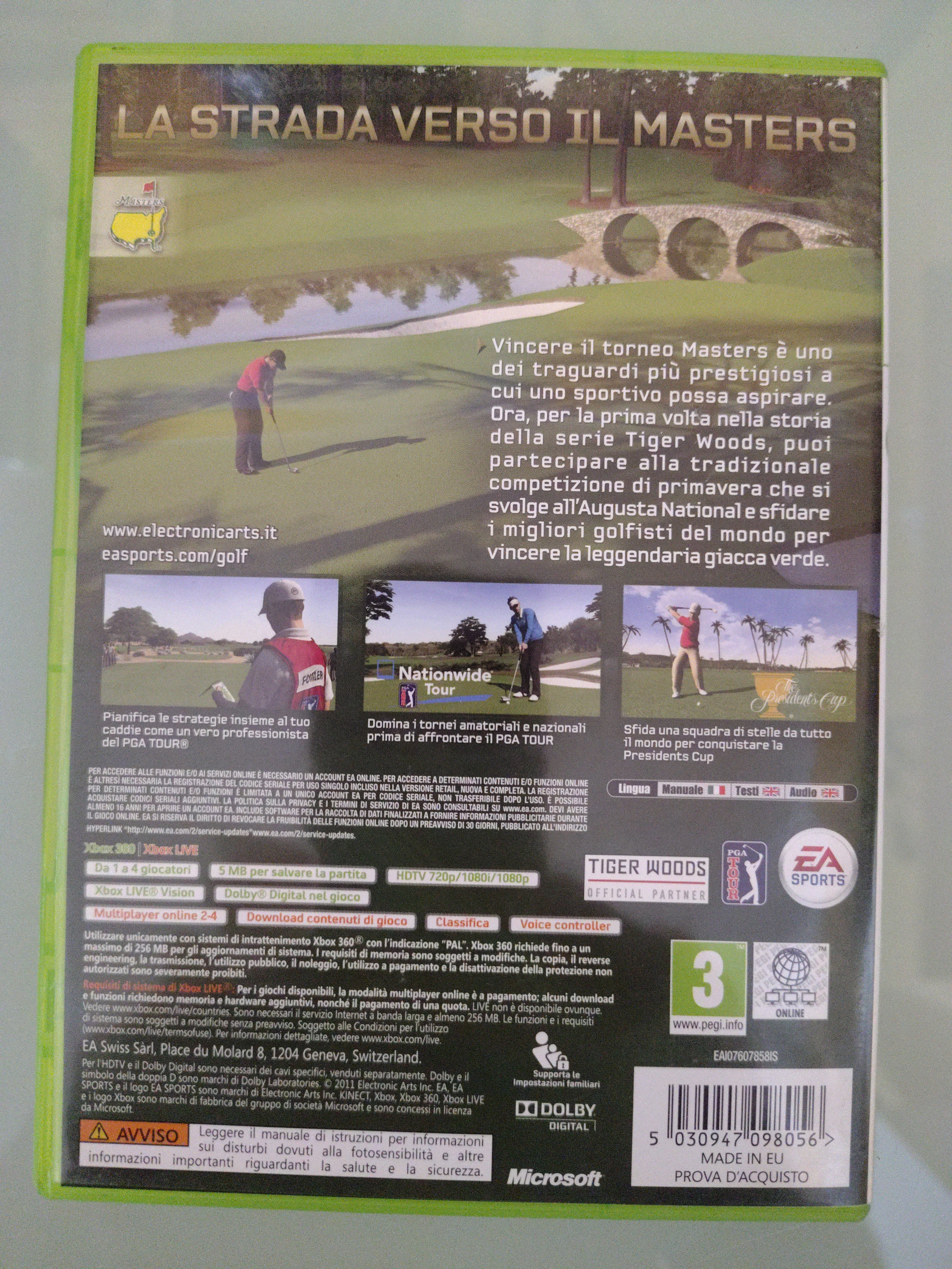 Tiger Woods PGA Tour 12 The Masters pal