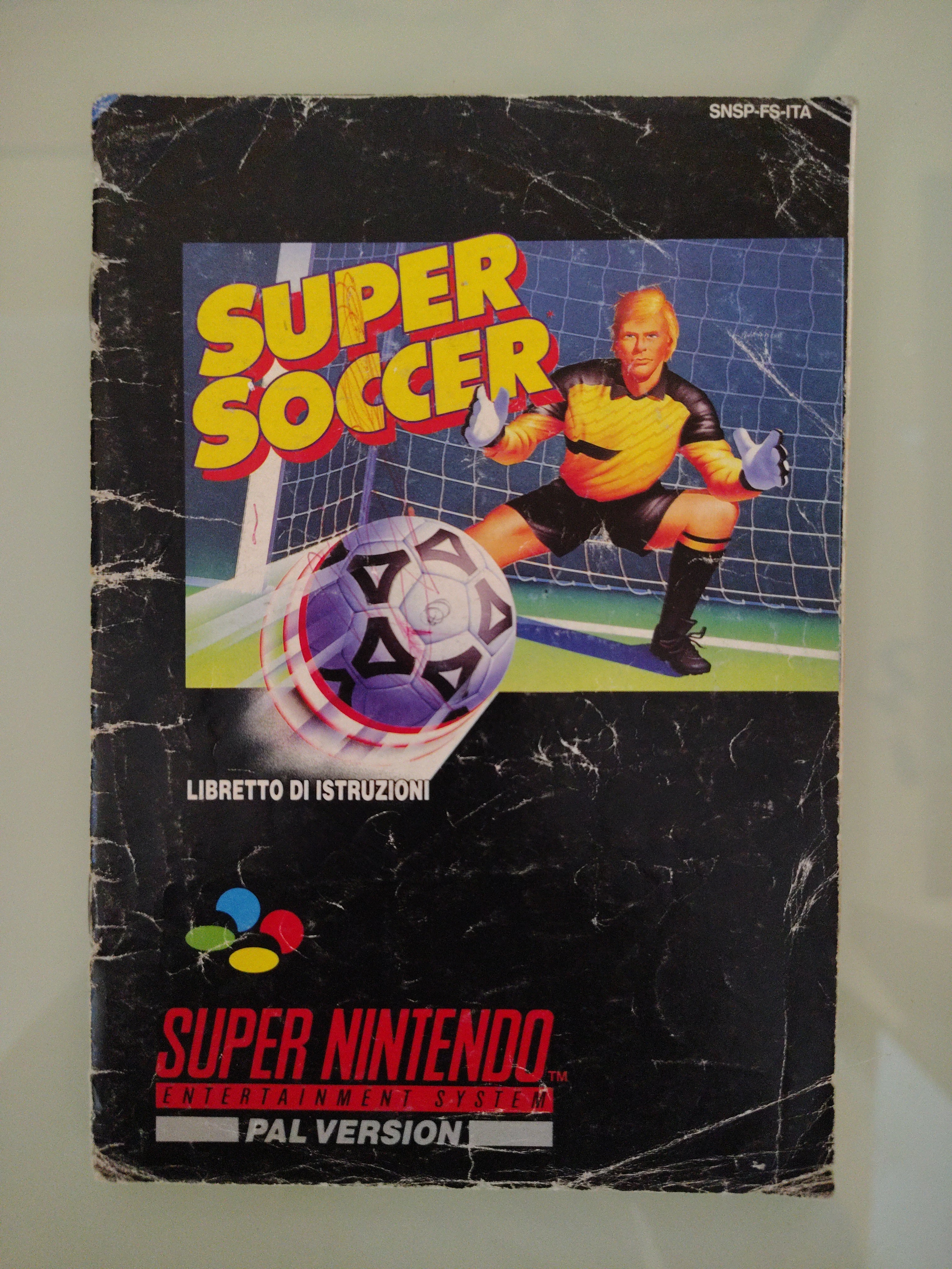 SUPER SOCCER - SUPER NINTENDO PAL ( manuale)