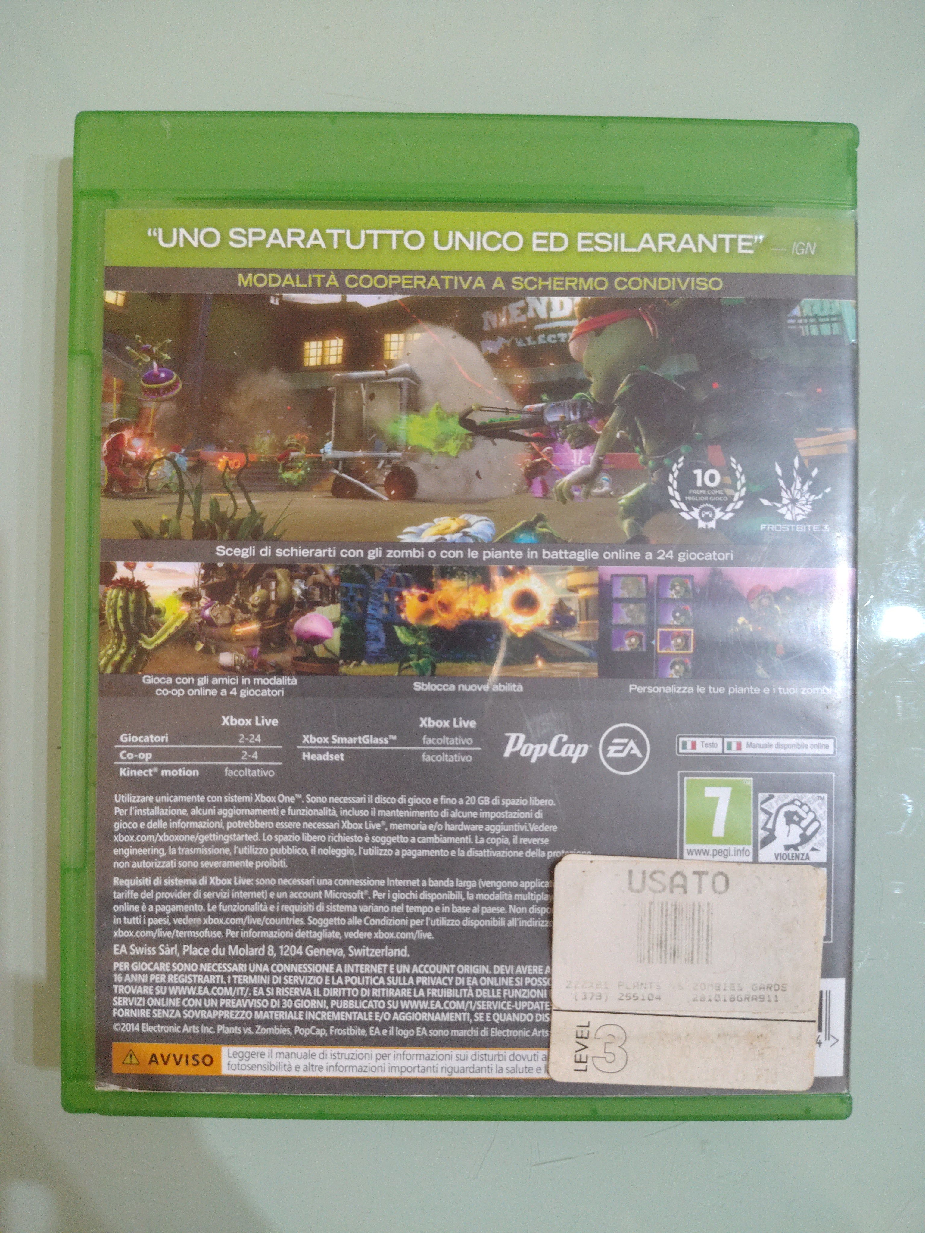 Plants Vs Zombie Garden Warfare GIOCO XBOX ONE VERSIONE ITALIANA