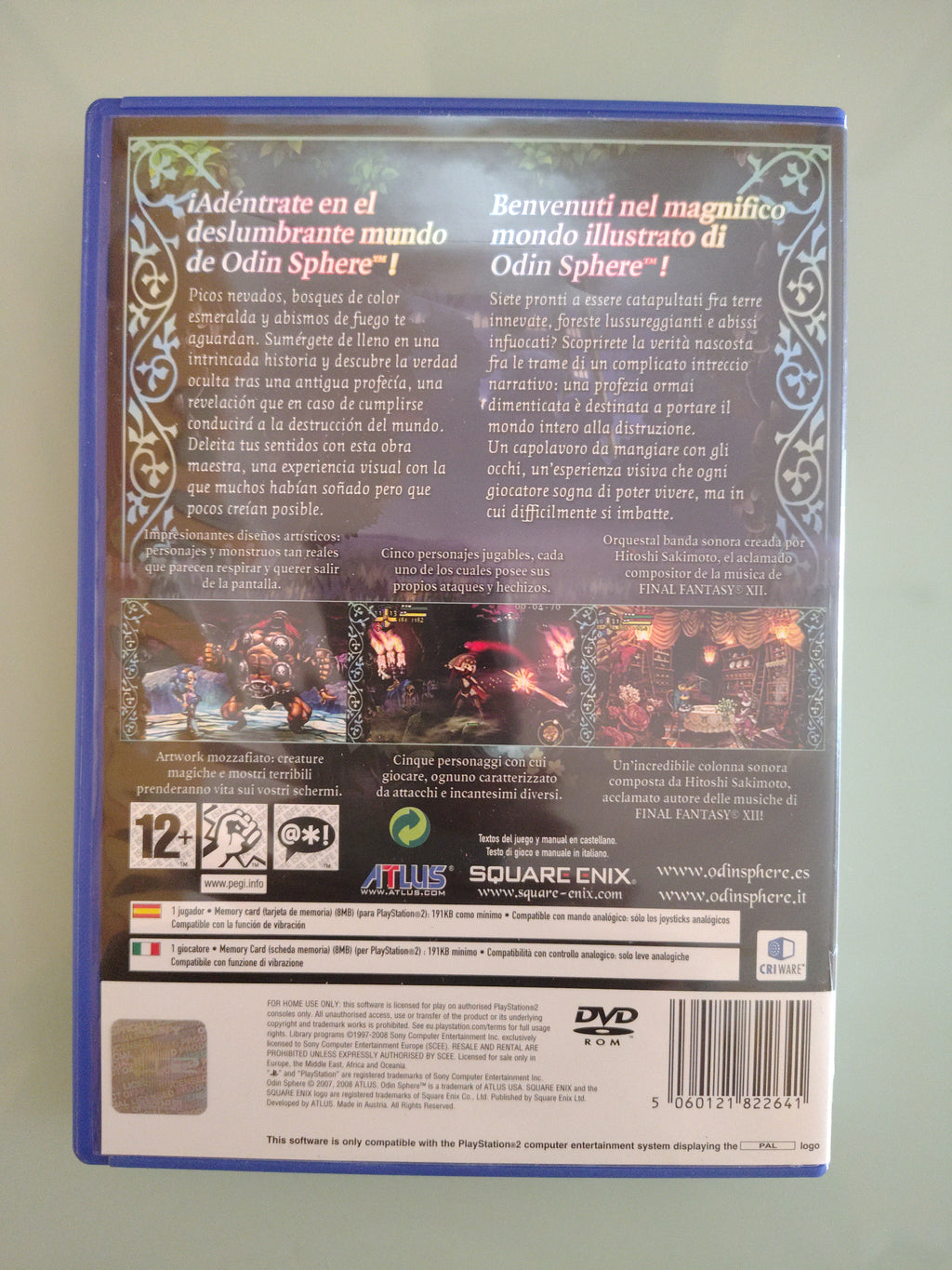 Videogioco Odin Sphere PlayStation 2 PS2 TESTATO disco manuale custodia COMPLETO
