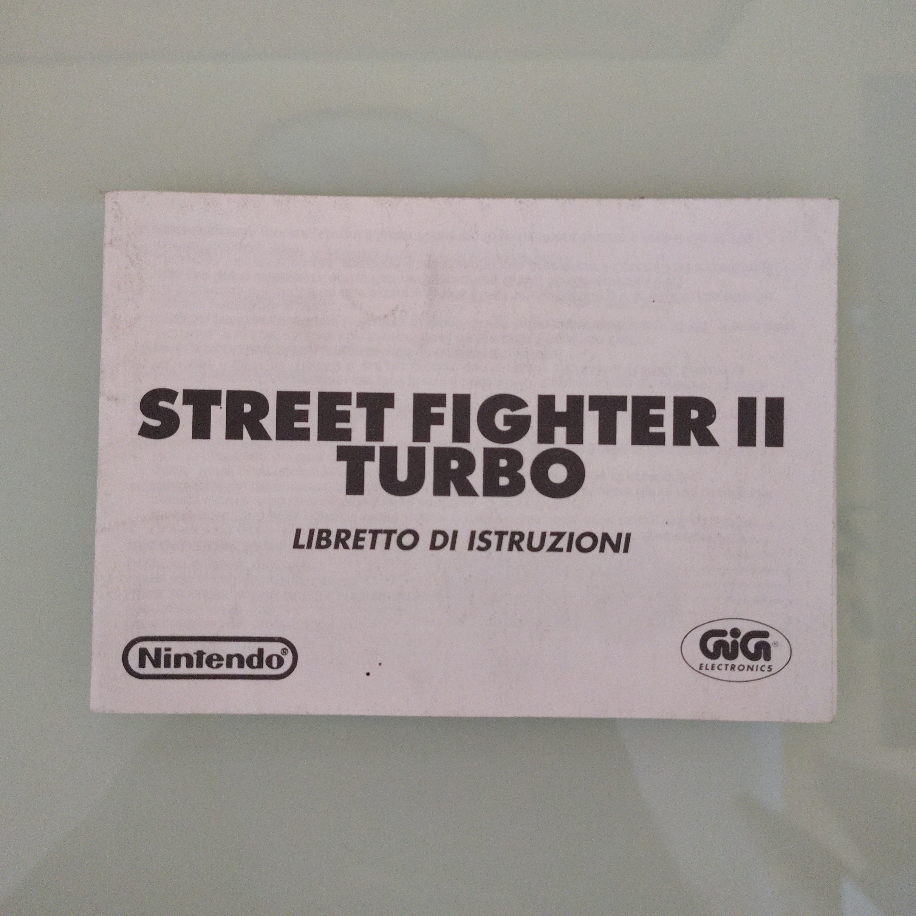 Street Fighter II Turbo II ( MANUALE )