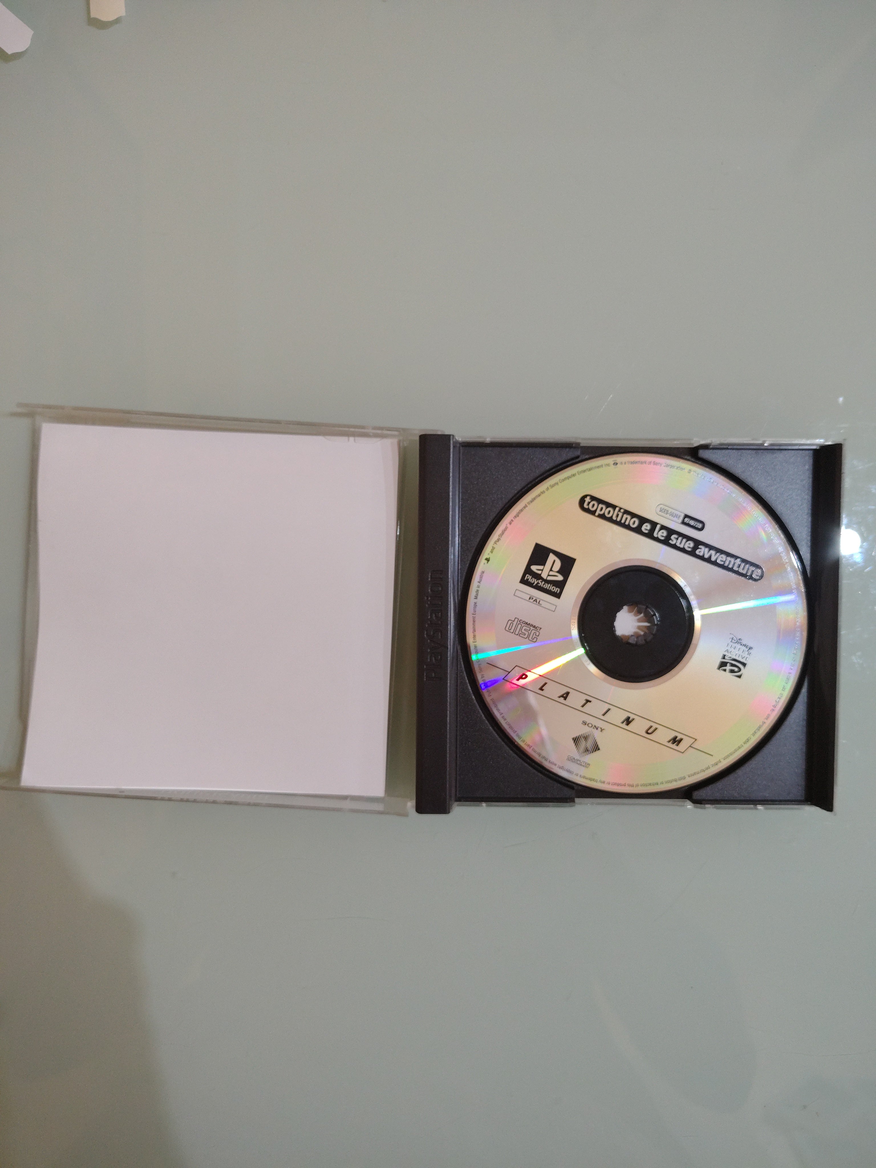 Gioco TOPOLINO E LE SUE AVVENTURE Sony Playstation 1 Platinum