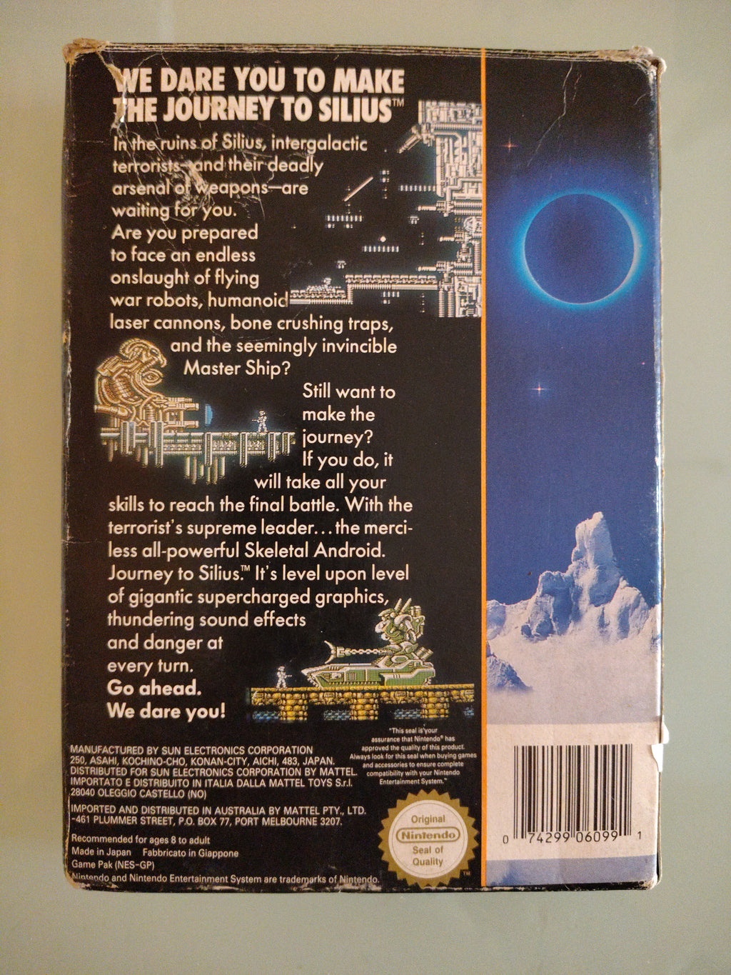 Viaggio a Silius Completo CIB Nintendo NES Videogioco Retrò