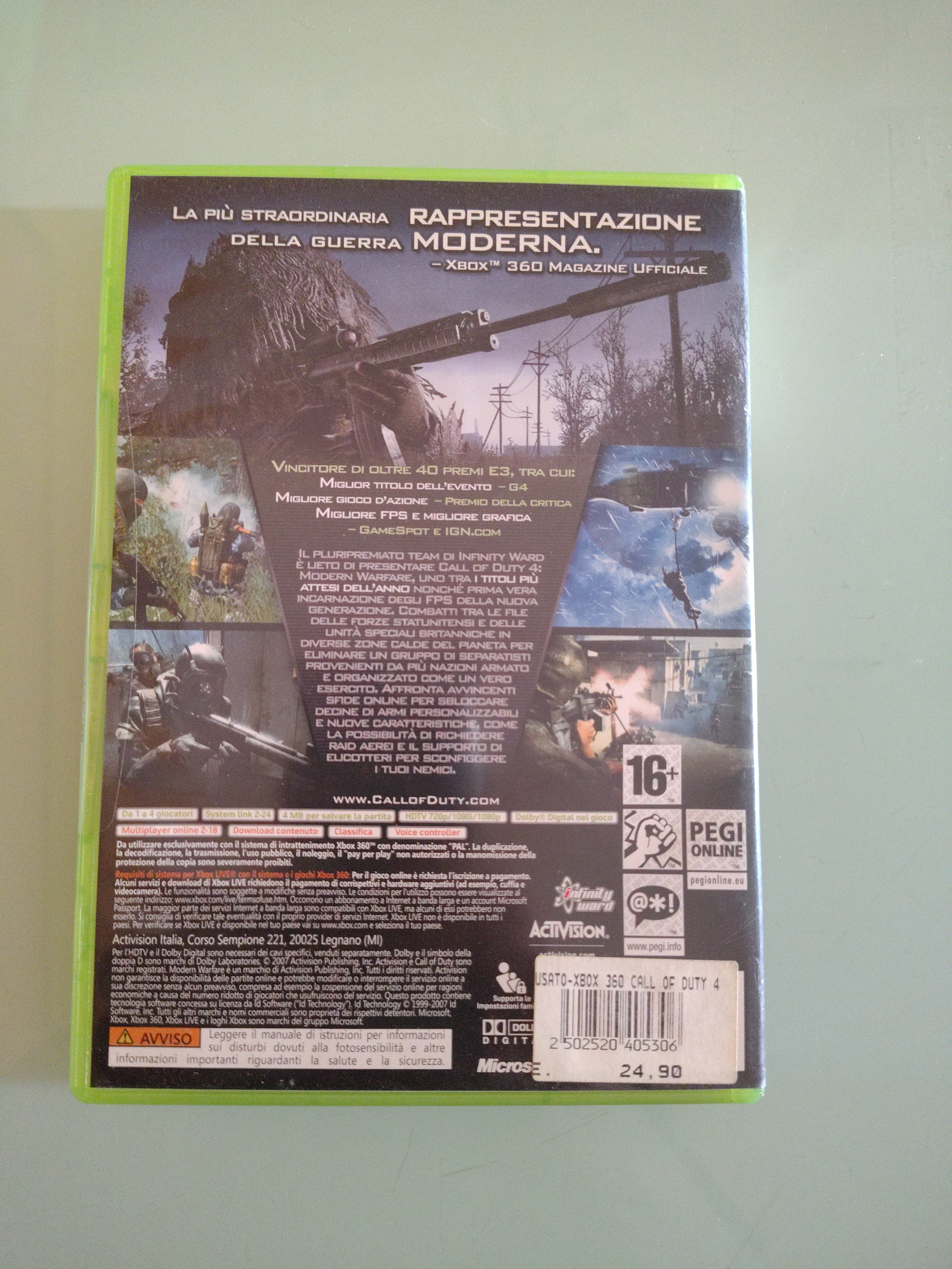 Call of duty 4 PAL ita