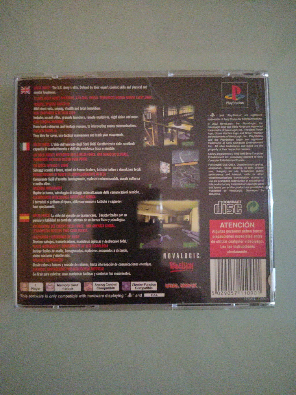 Delta Force: Urban Warfare (Sony PlayStation 1, 2002)PAL ita multilingue