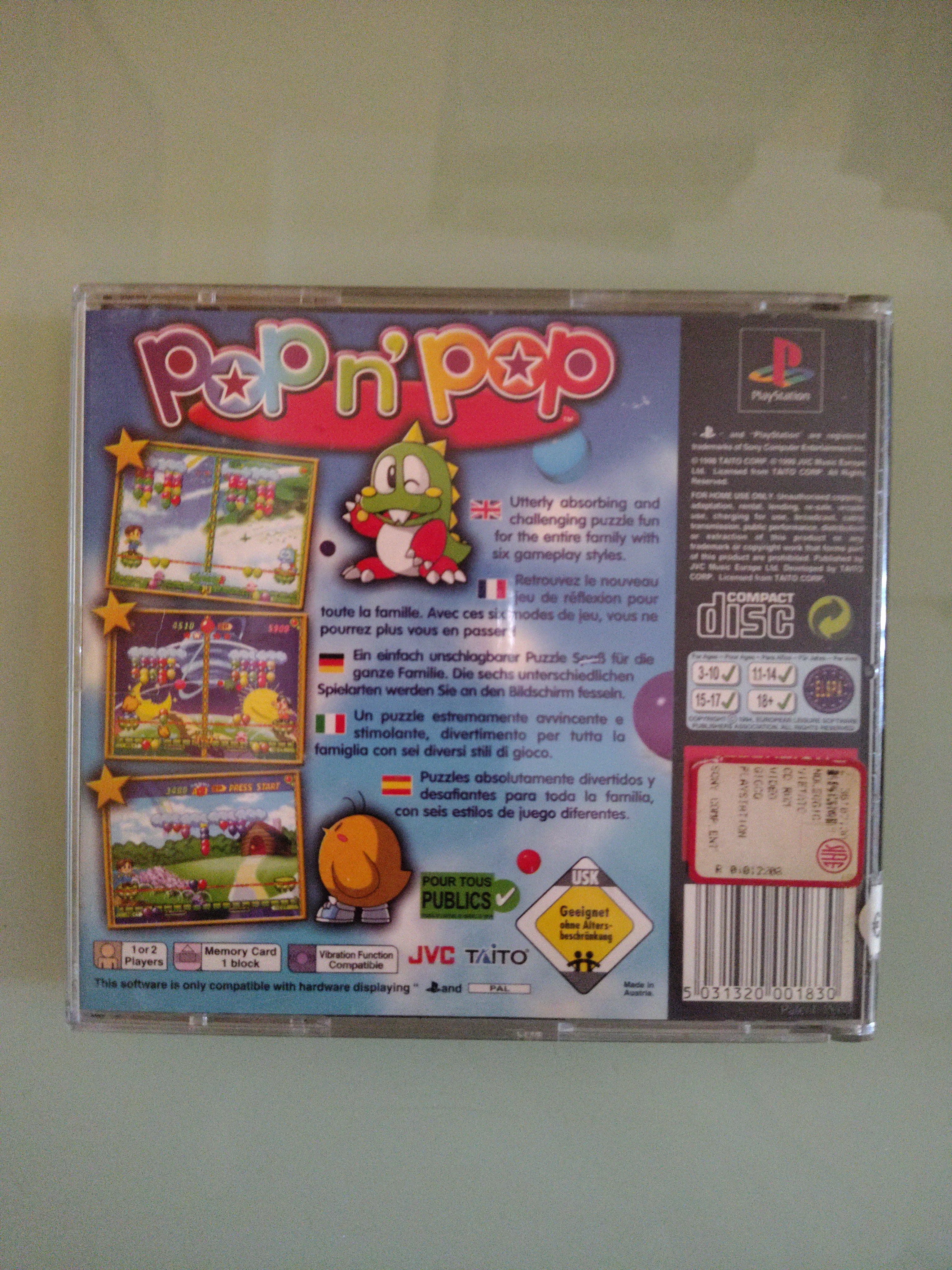 POP N' POP Playstation PS1 PSX PSONE Edizione italiana prima stampa