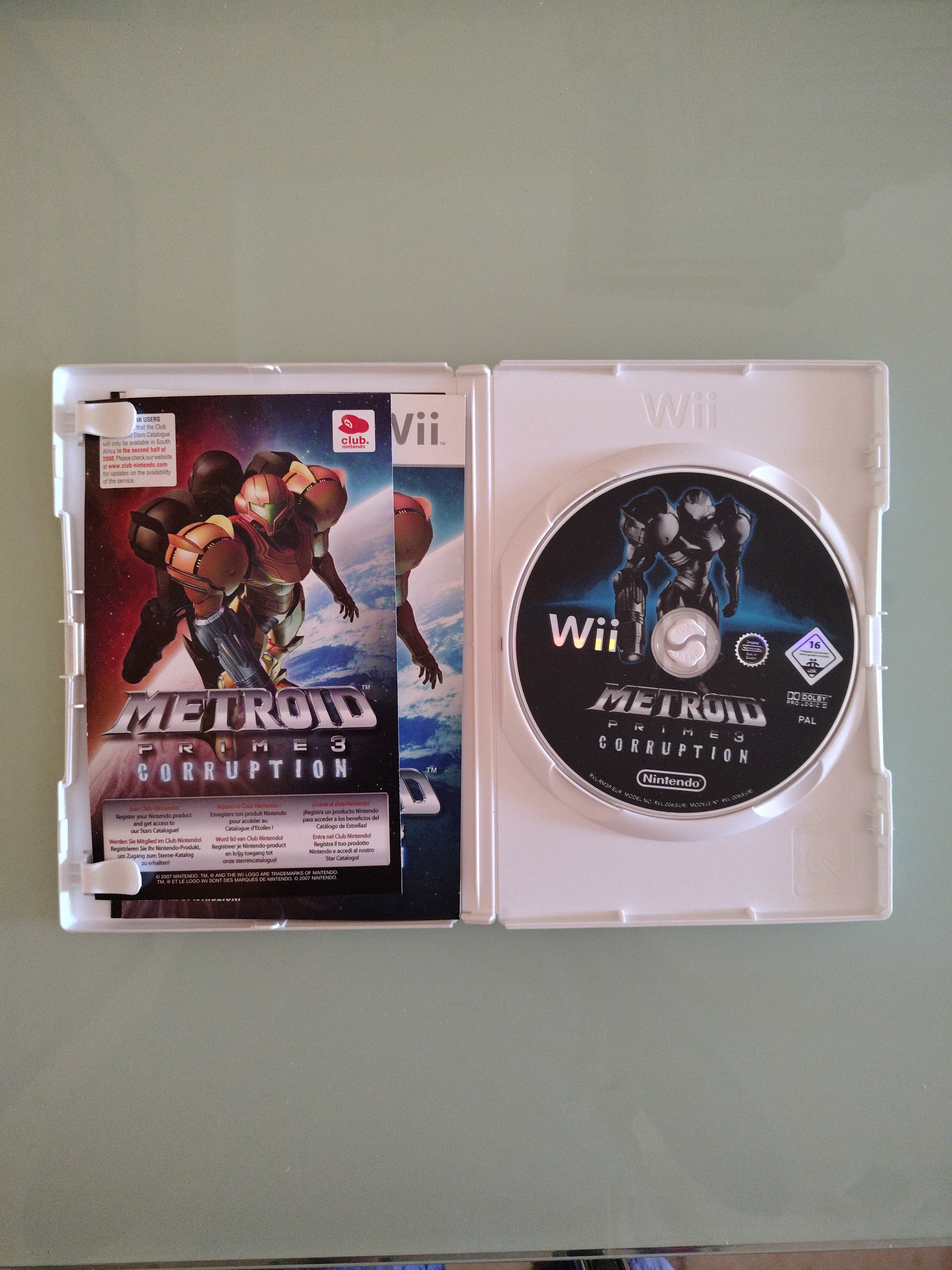 METROID PRIME 3 CORRUPTION NINTENDO WII e WIIU U PAL ITALIANO ORIGINALE COMPLETO