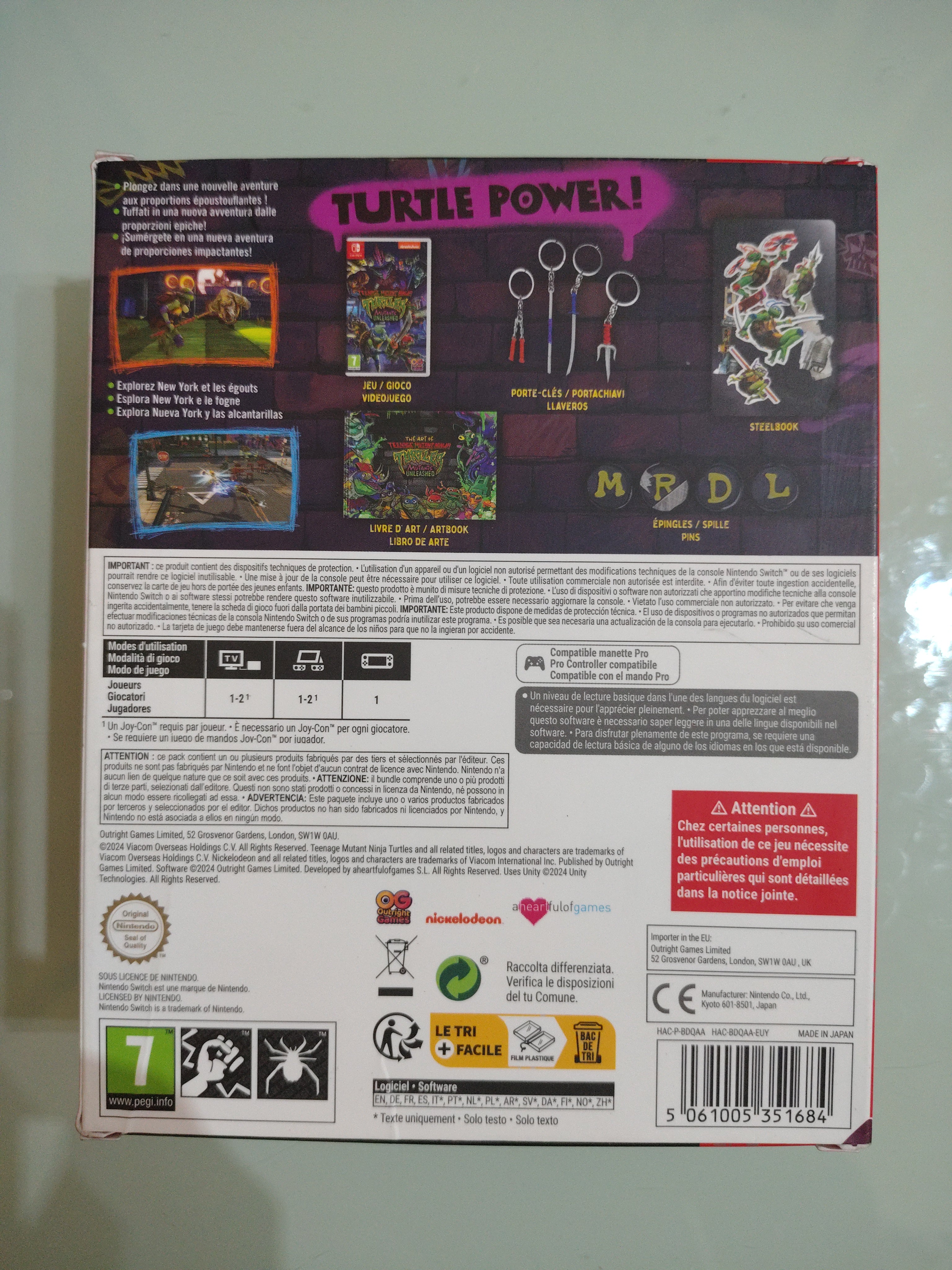 TEENAGE MUTANT NINJA TURTLES: MUTANTS UNLEASHED DELUXE EDITION PAL