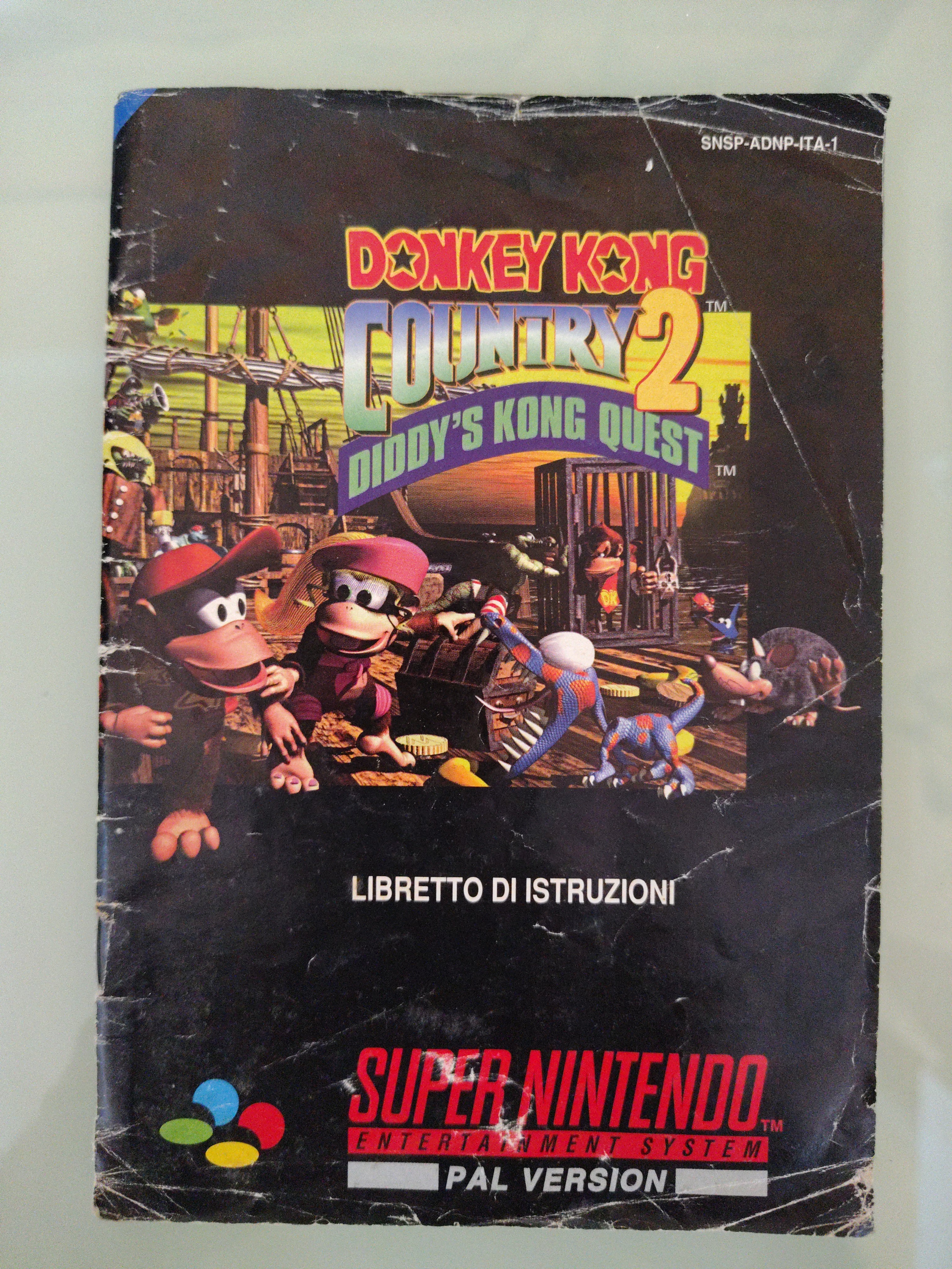 Donkey Kong Country 2 per Super Nintendo SNES ** solo manuale **