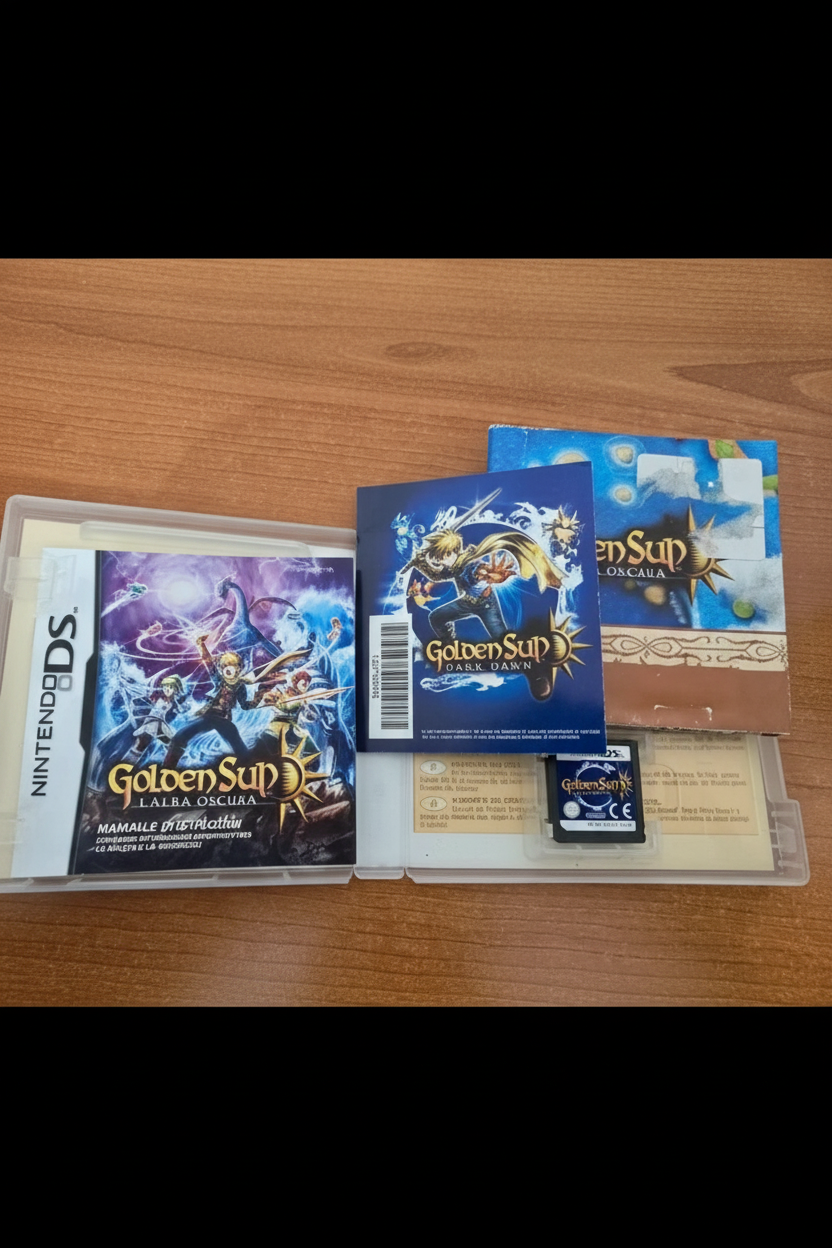 GOLDEN SUN L'ALBA OSCURA  - GIOCO NINTENDO DS PAL ITA COMPLETO DI MAPPA raro
