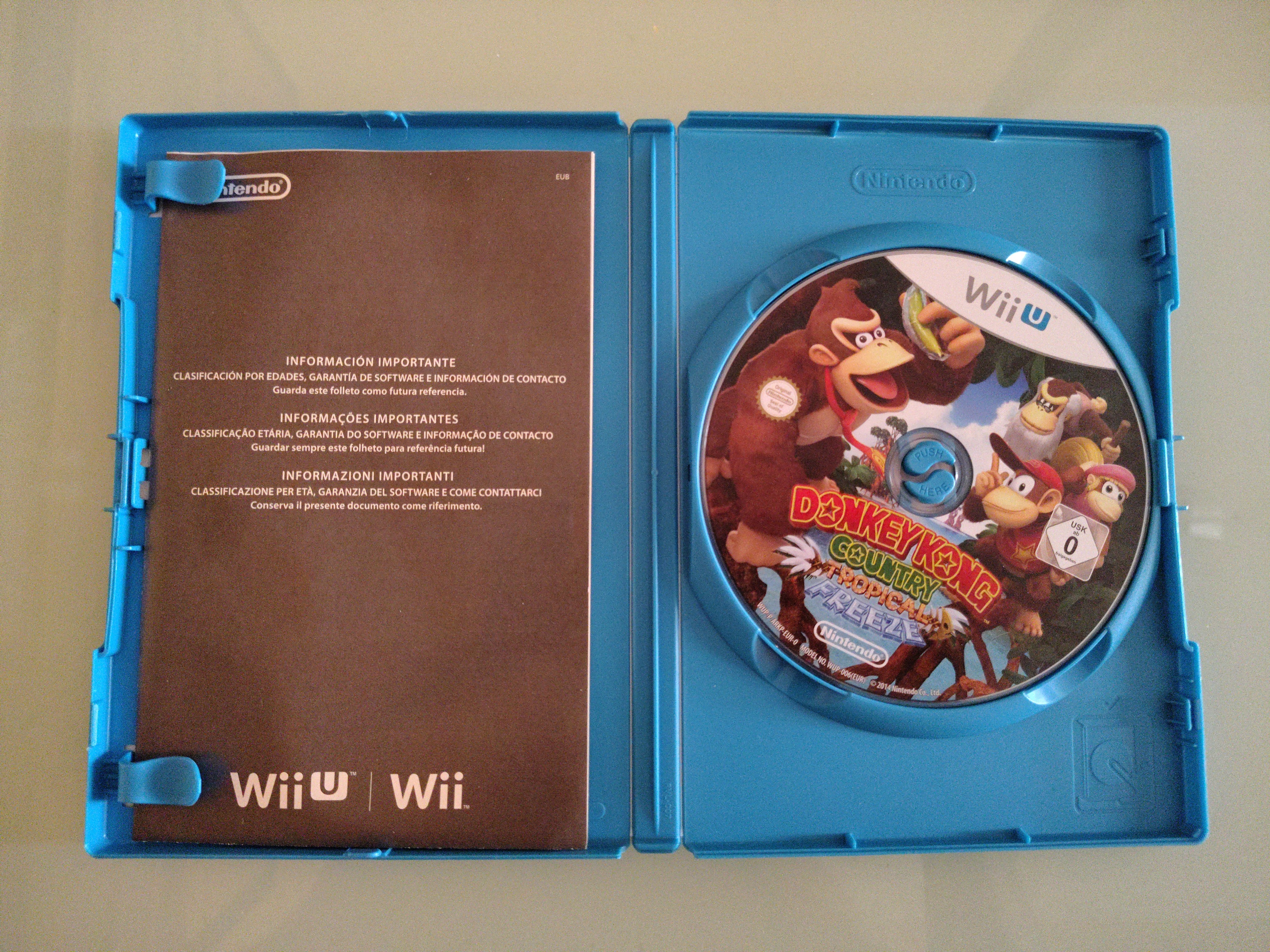 DONKEY  KONG COUNTRY TROPICAL FREEZE WIIU WU NINTENDO USATO PERFETTO ITALIANO