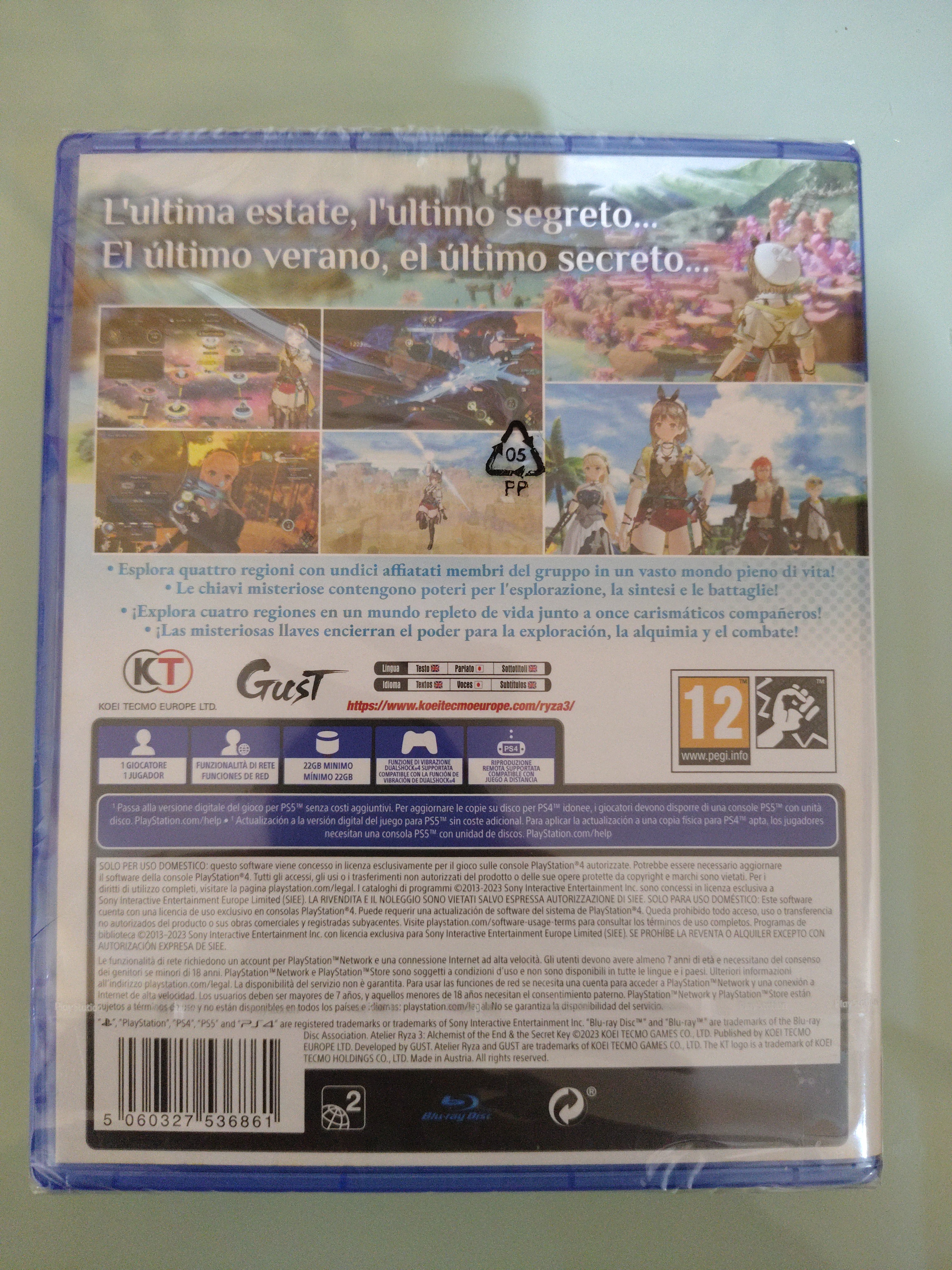 Atelier Ryza 3: Alchemist of The End & The Secret Key  Nuovo Sigillato ita