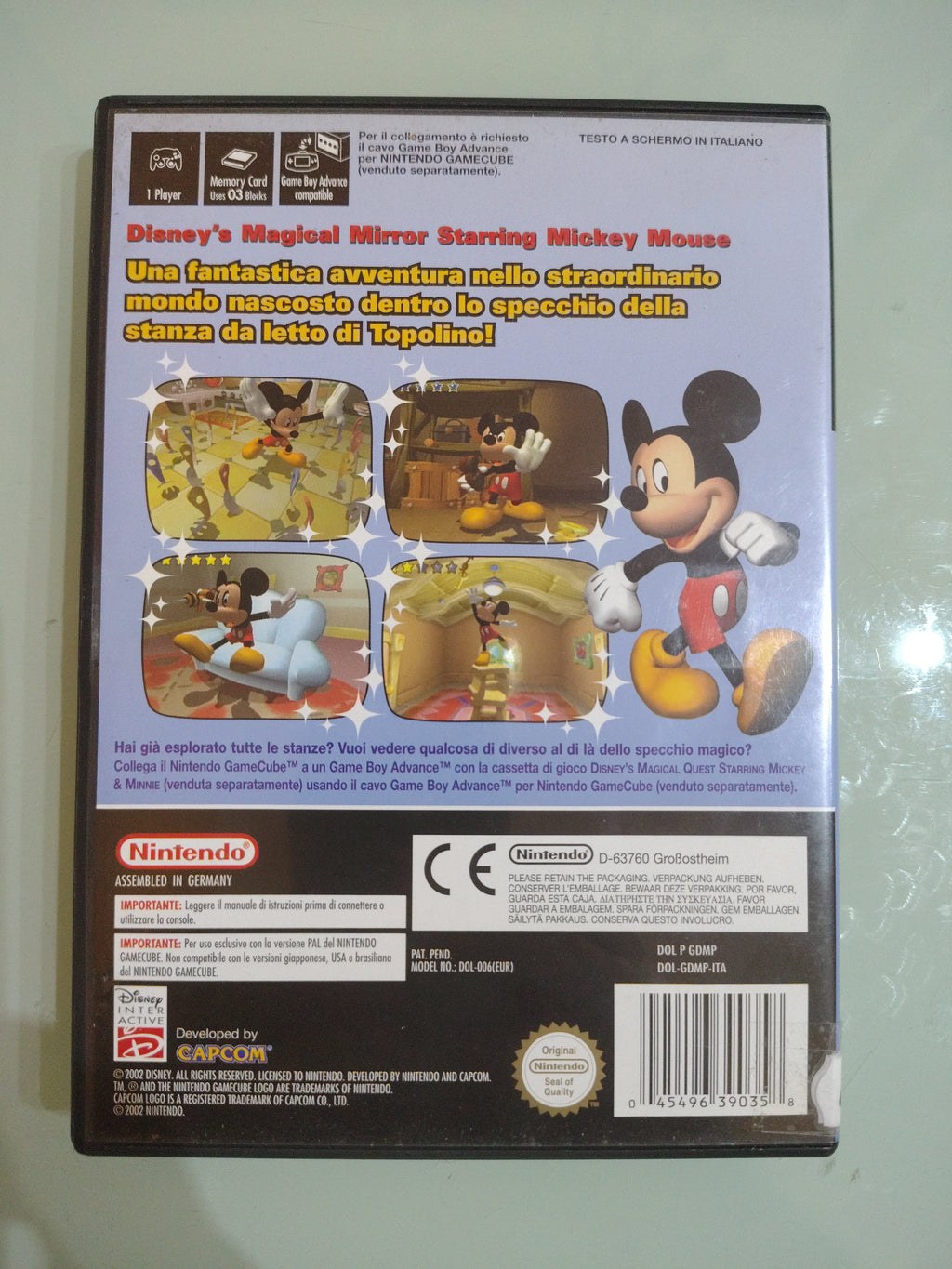 DISNEY'S MAGICAL MIRROR STARRING MICKEY MOUSE TOPOLINO GAMECUBE PAL ITA ITALIANO