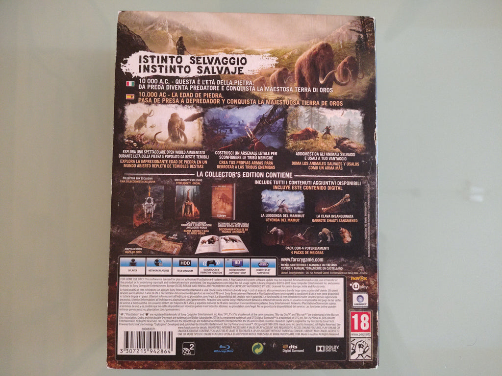 Far Cry Primal Collector's Edition & Steelbook  PS4