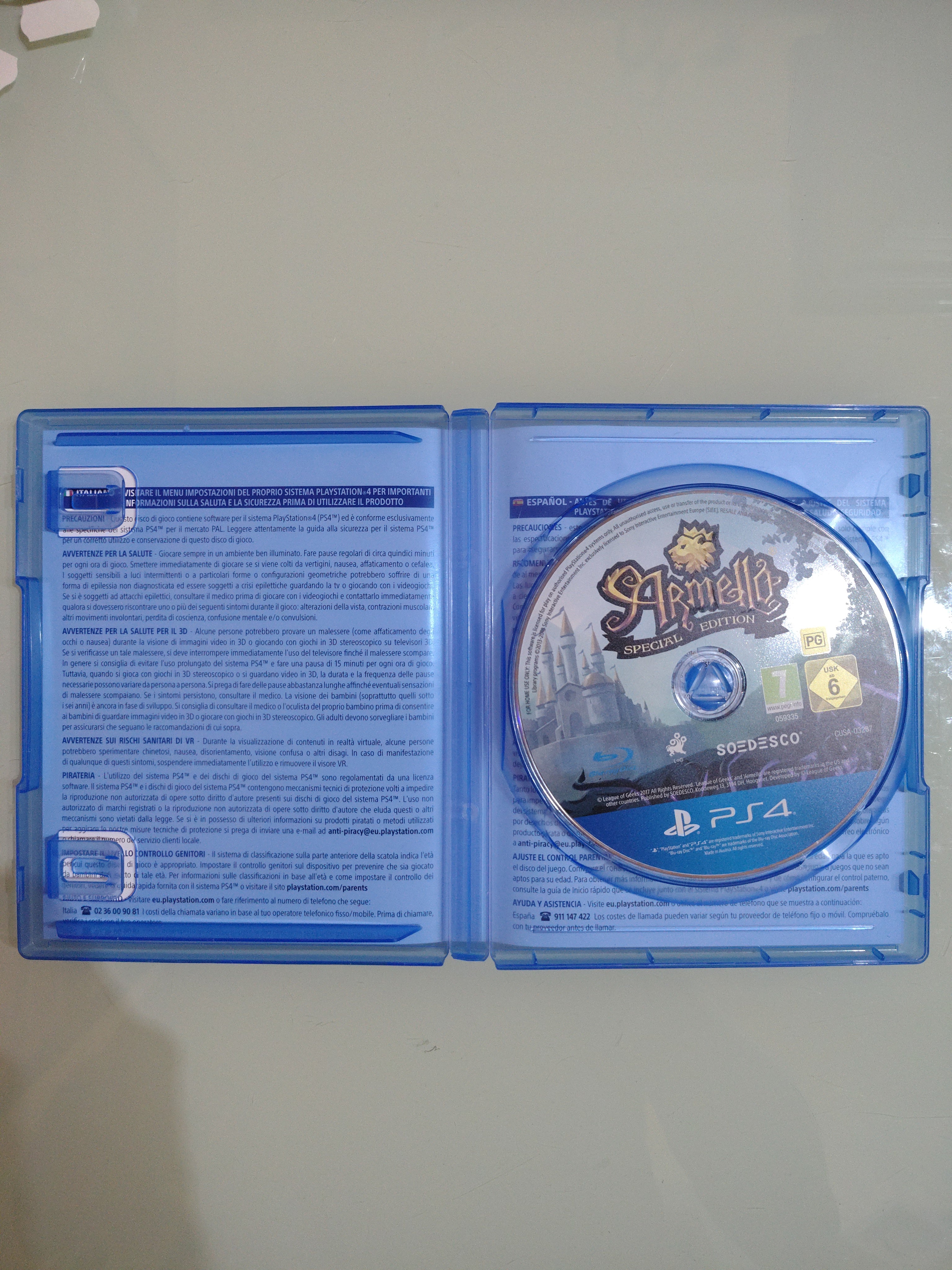 ARMELLO SPECIAL EDITION  PLAYSTATION 4