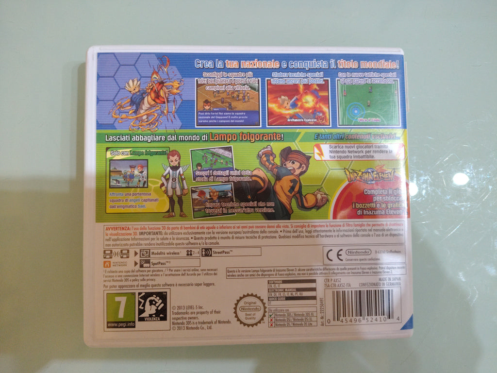 Inazuma Eleven 3 Lampo Folgorante GIOCO 3DS VERSIONE ITALIANA