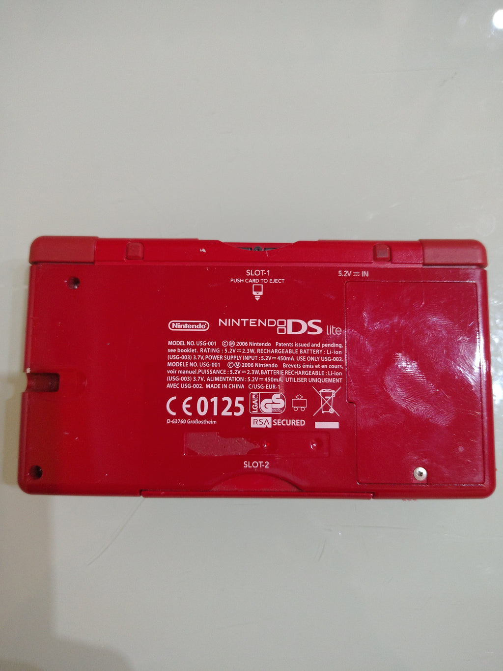 NINTENDO DS LITE ROSSO