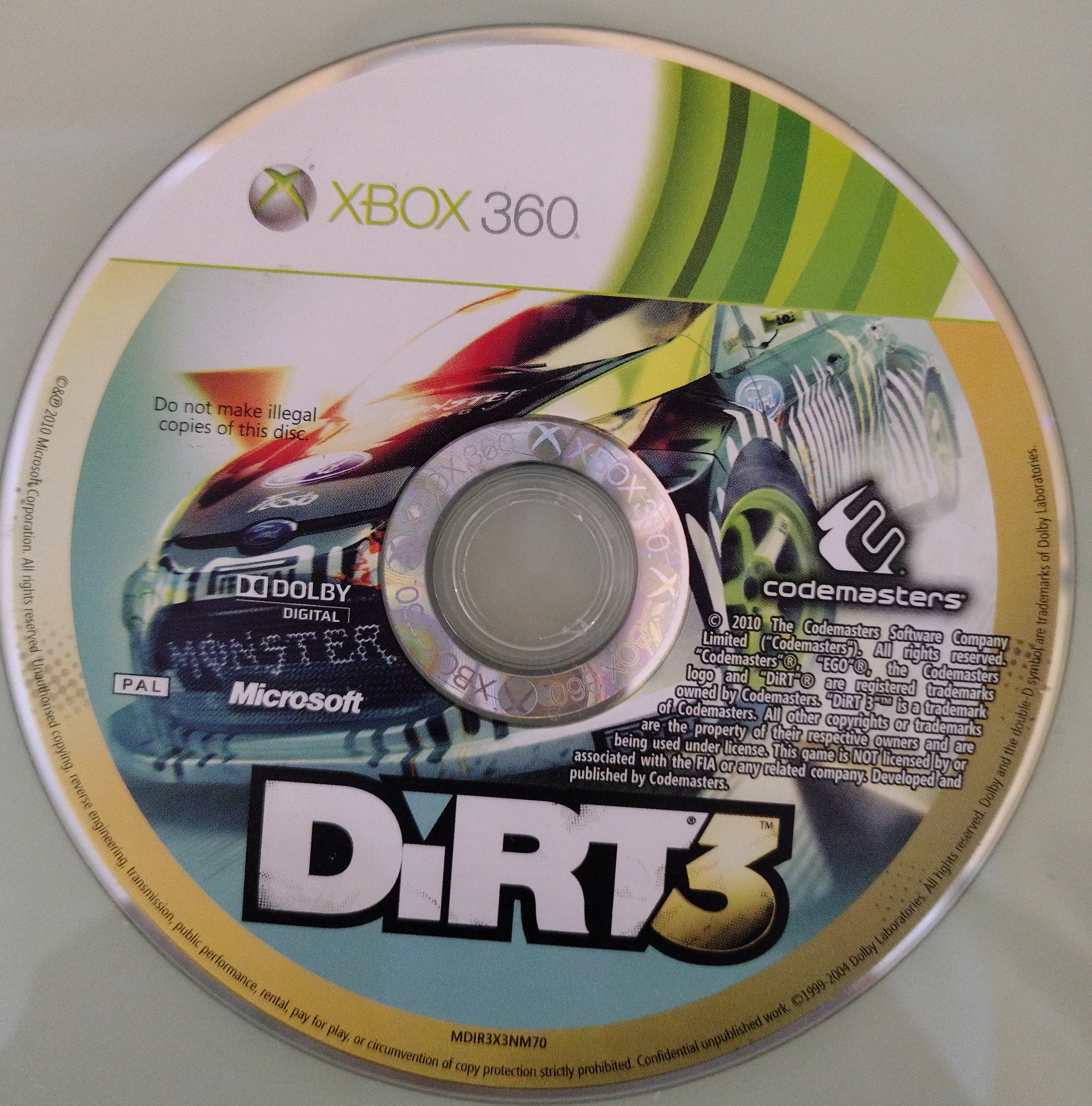 SOLO DISCO* Dirt 3 Racing