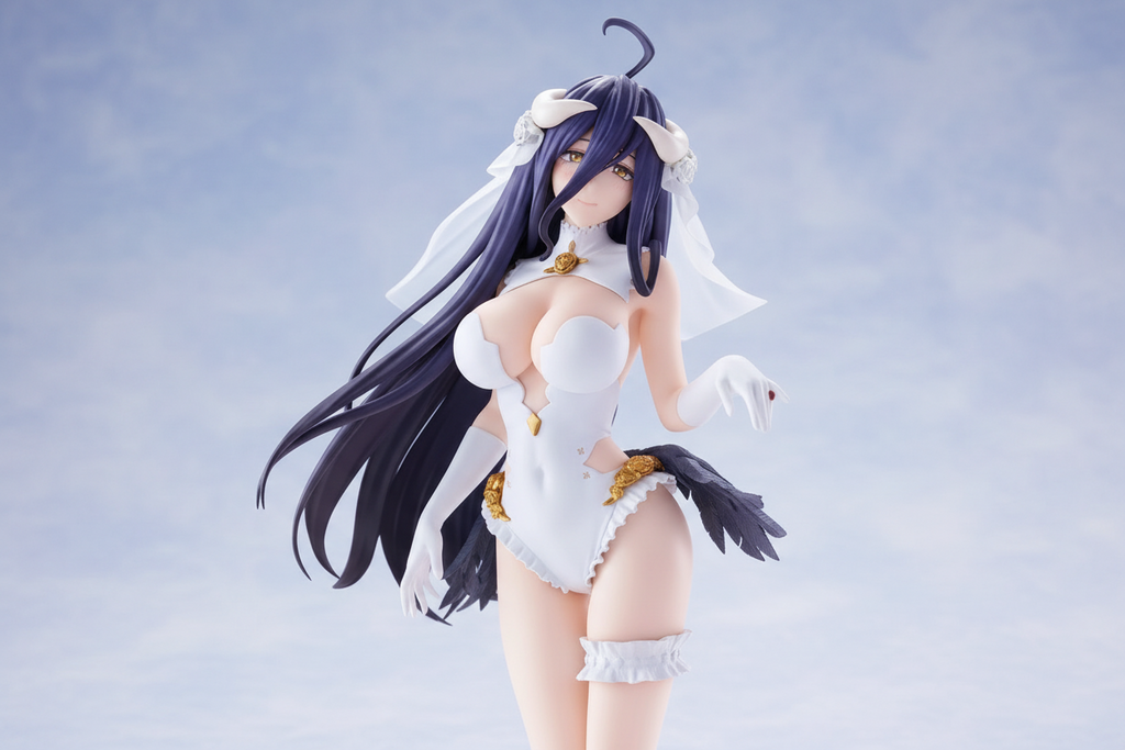 Figurina OVERLORD Albedo GLITTER & GLAMOURS - MATRIMONIO ver. - BANPRESTO Nuovo